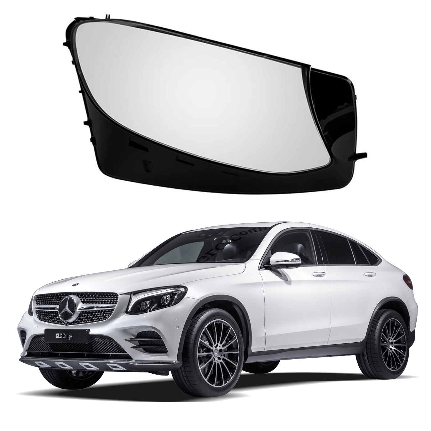 Дясно стъкло за фар на Mercedes-Benz GLC W253 (16-18)