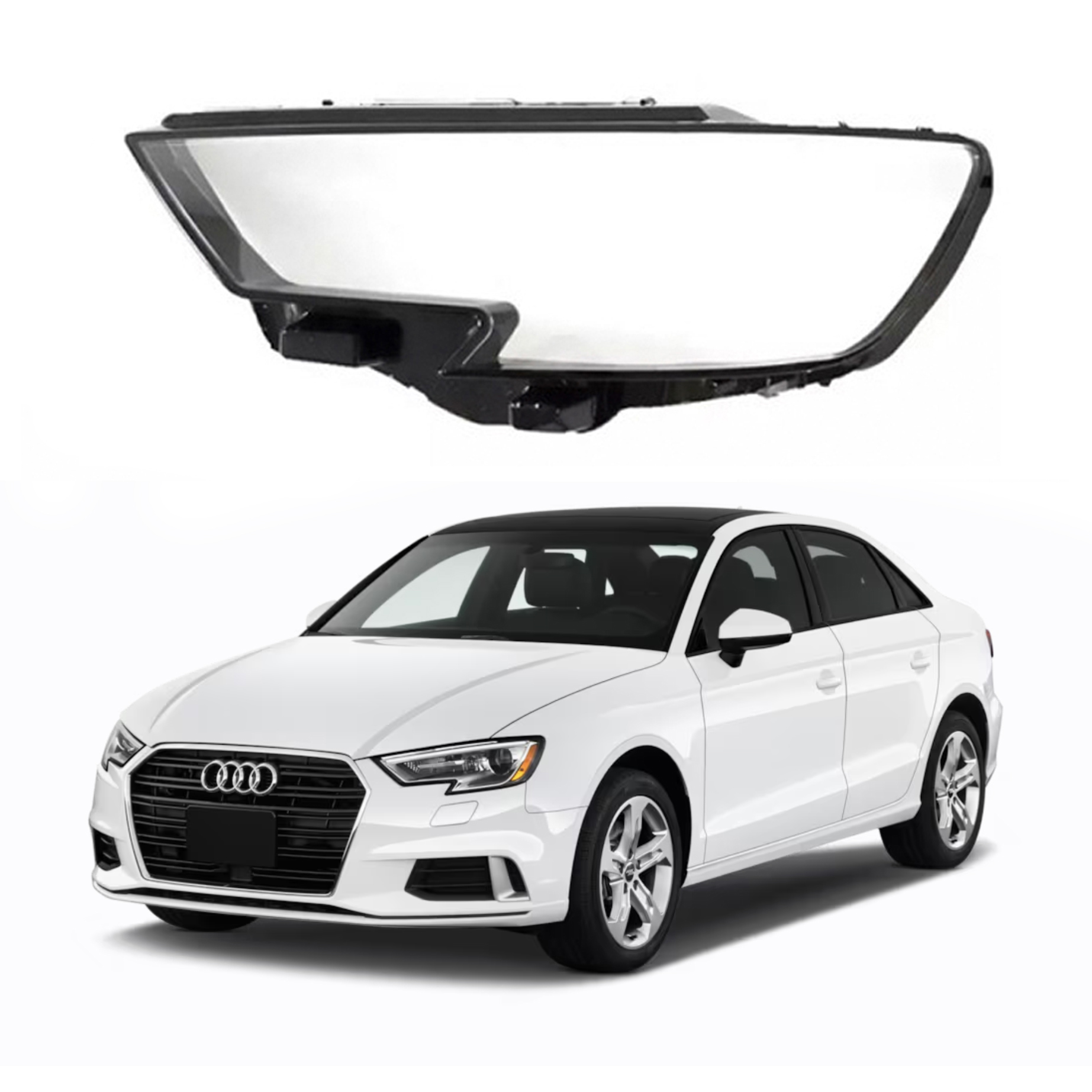 Ляво стъкло за фар на Audi A3 8V (16-19)