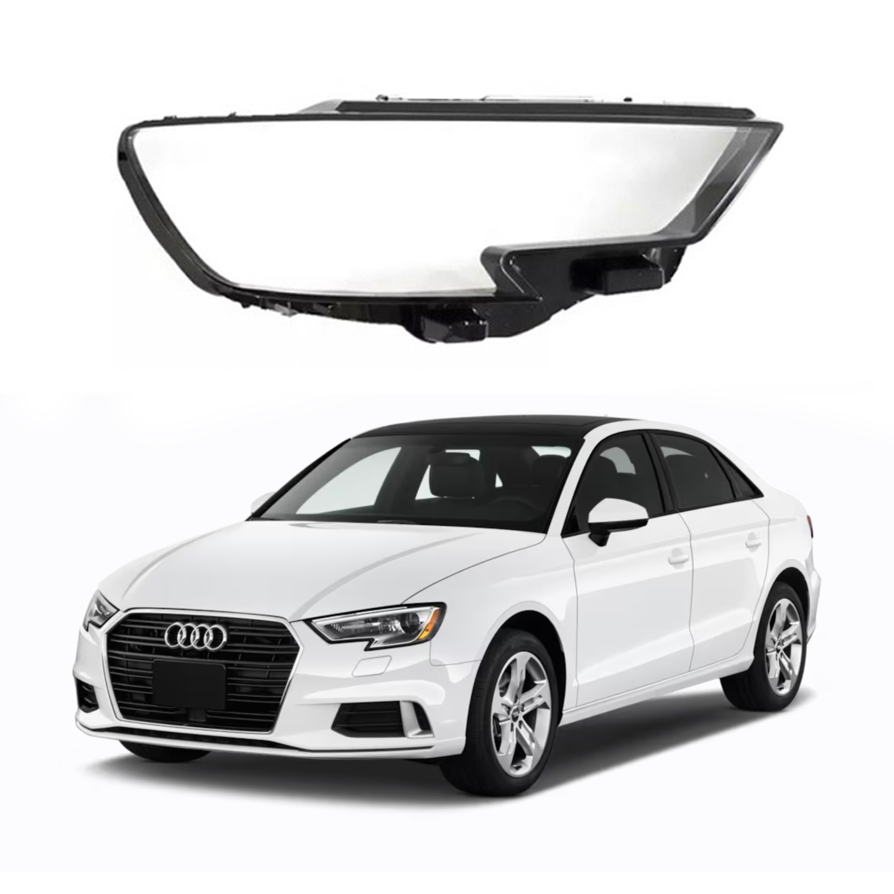 Дясно стъкло за фар на Audi A3 8V (16-19)