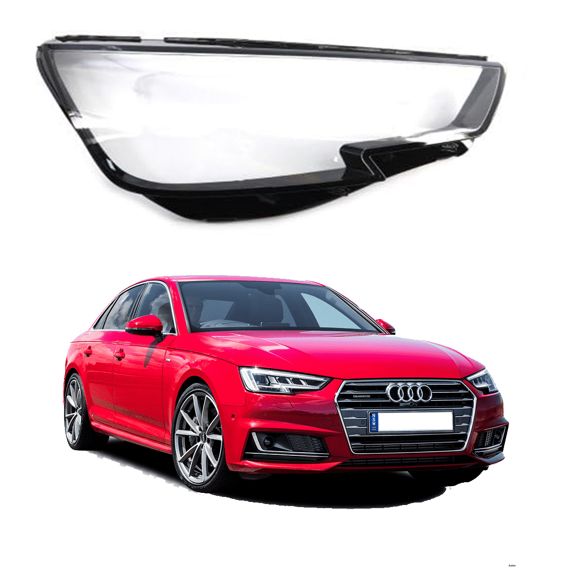 Дясно стъкло за фар на Audi A4 B9 (16-18)