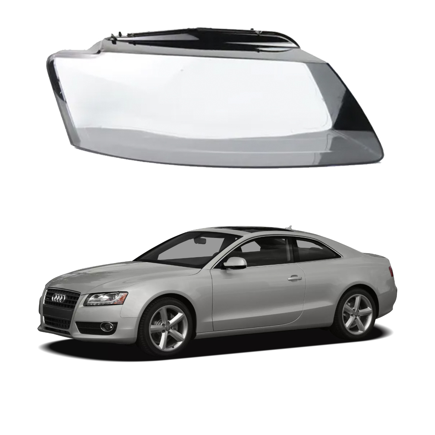 Дясно стъкло за фар на Audi A5 (09-11)