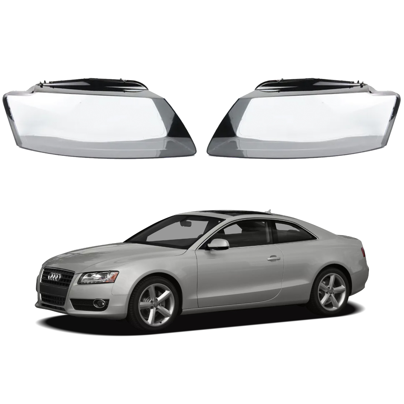 Комплект стъкла за фарове на Audi A5 (09-11)