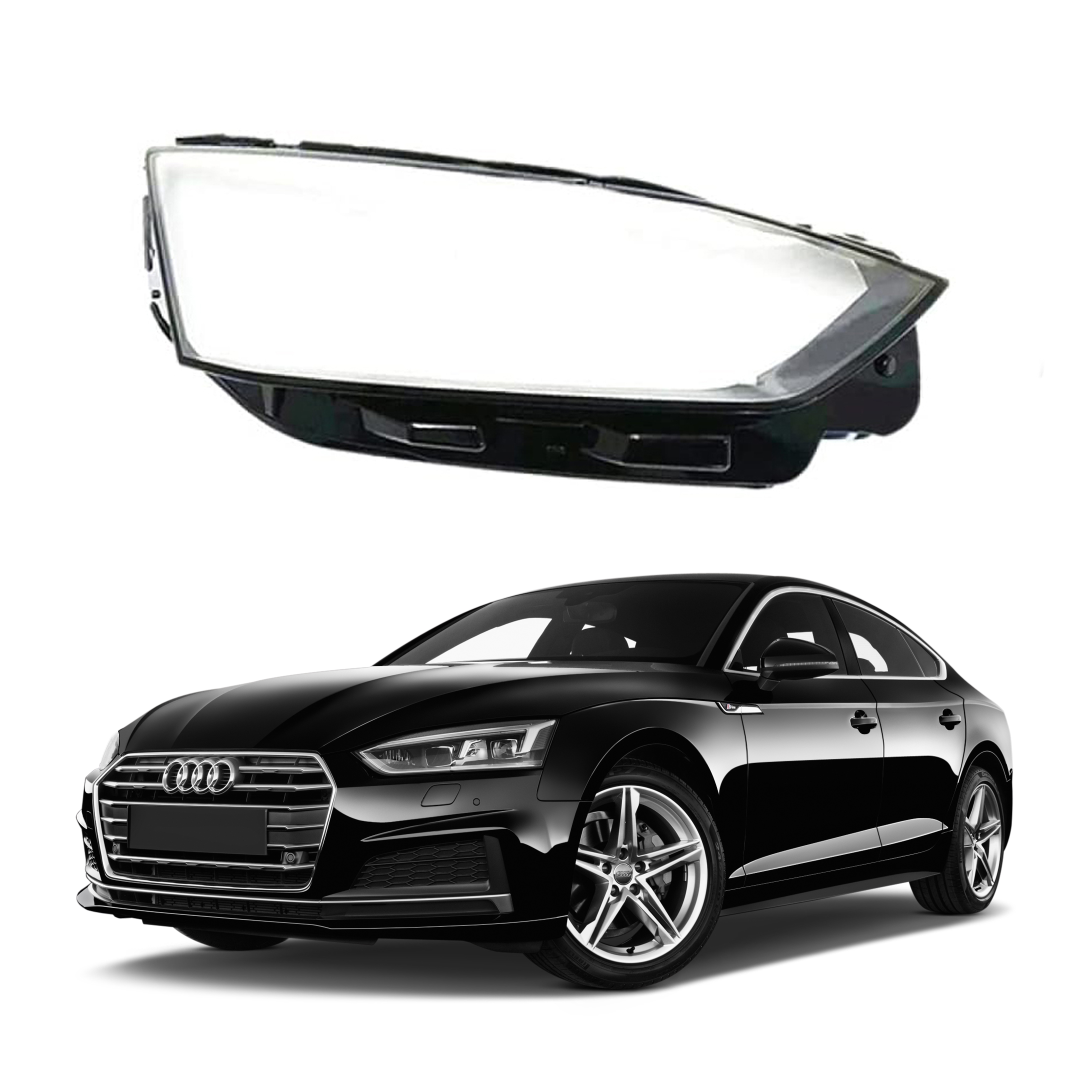 Дясно стъкло за фар Audi A5 B9 (16-19)