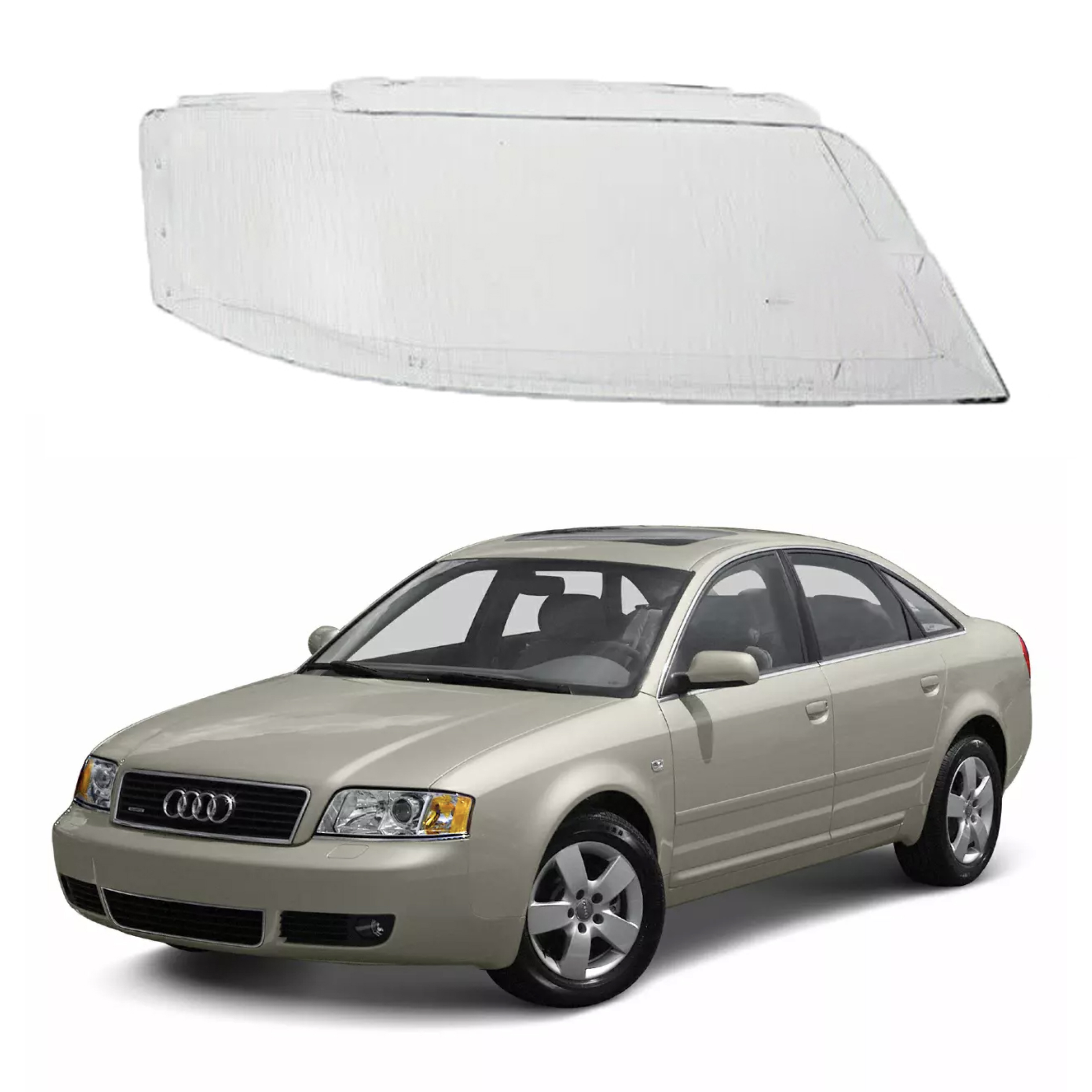 Дясно стъкло за фар Audi A6 C5 (98-02)