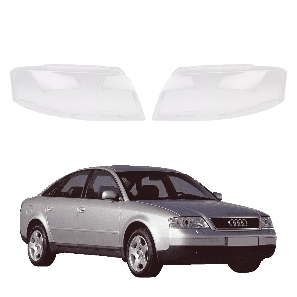 Комплект стъкла за фарове Audi A6 C5 Facelift (03-05), ляво и дясно 