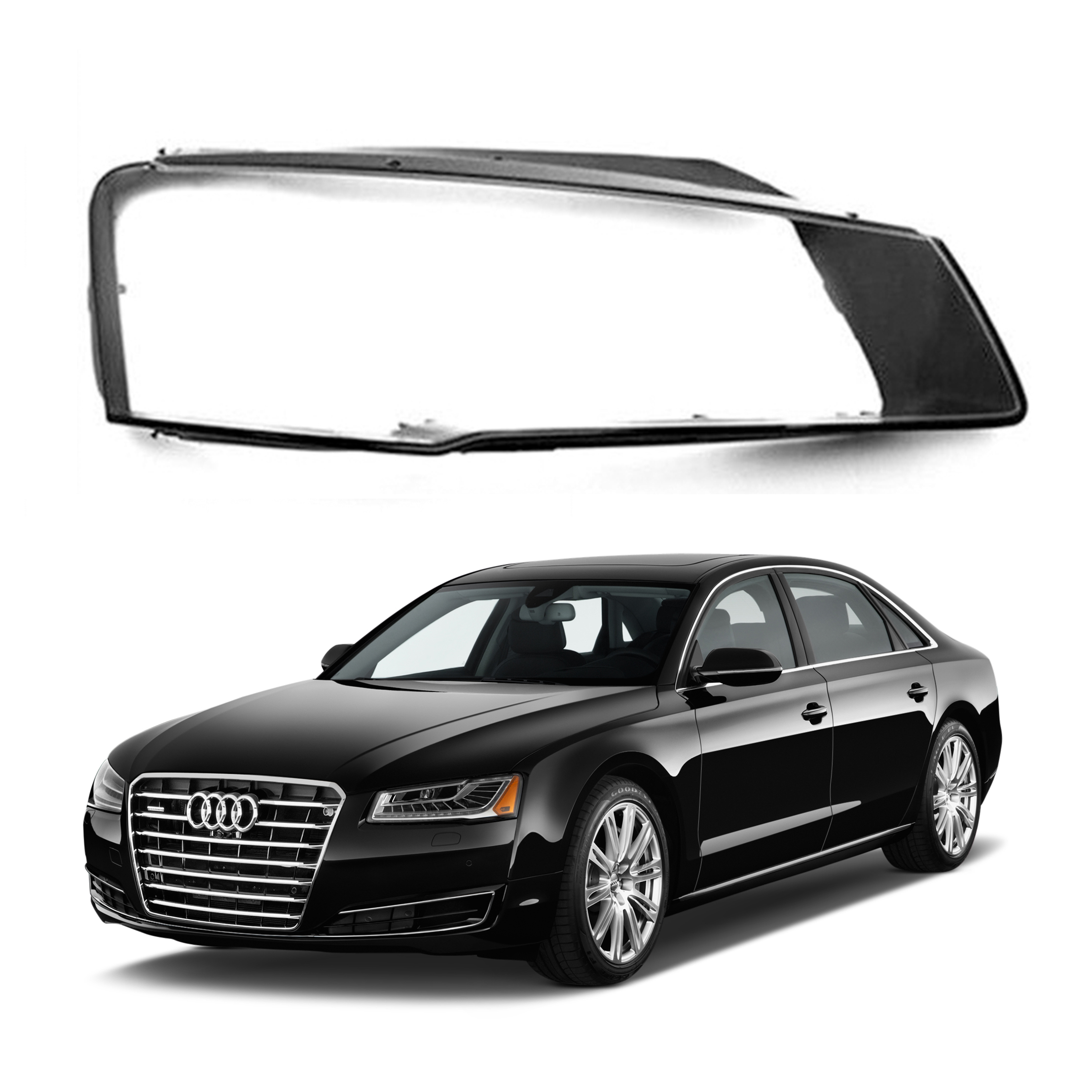 Дясно стъкло за фар Audi A8 D4 Facelift (15-17)