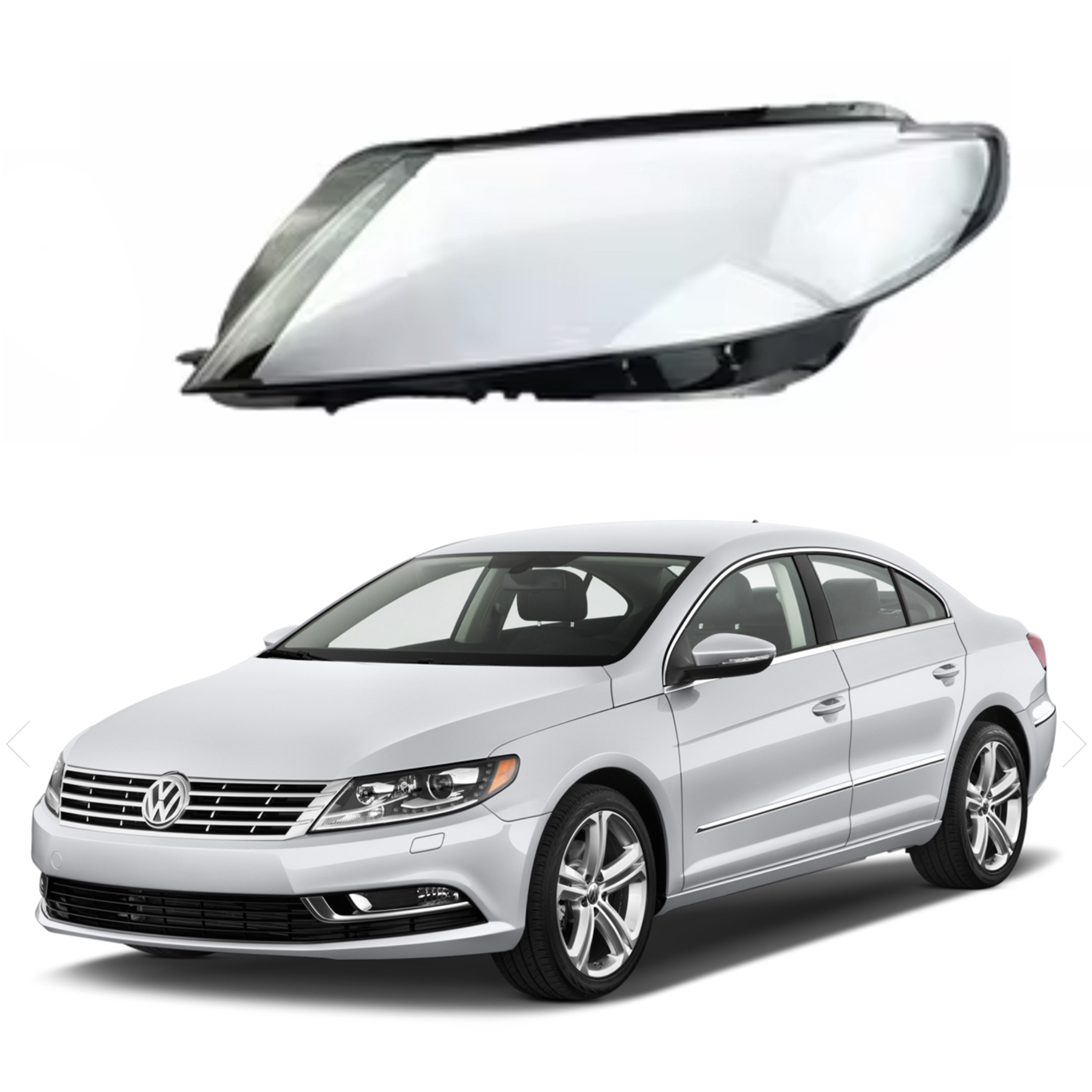Ляво стъкло за фар на VW PASSAT CC, 2013-2018