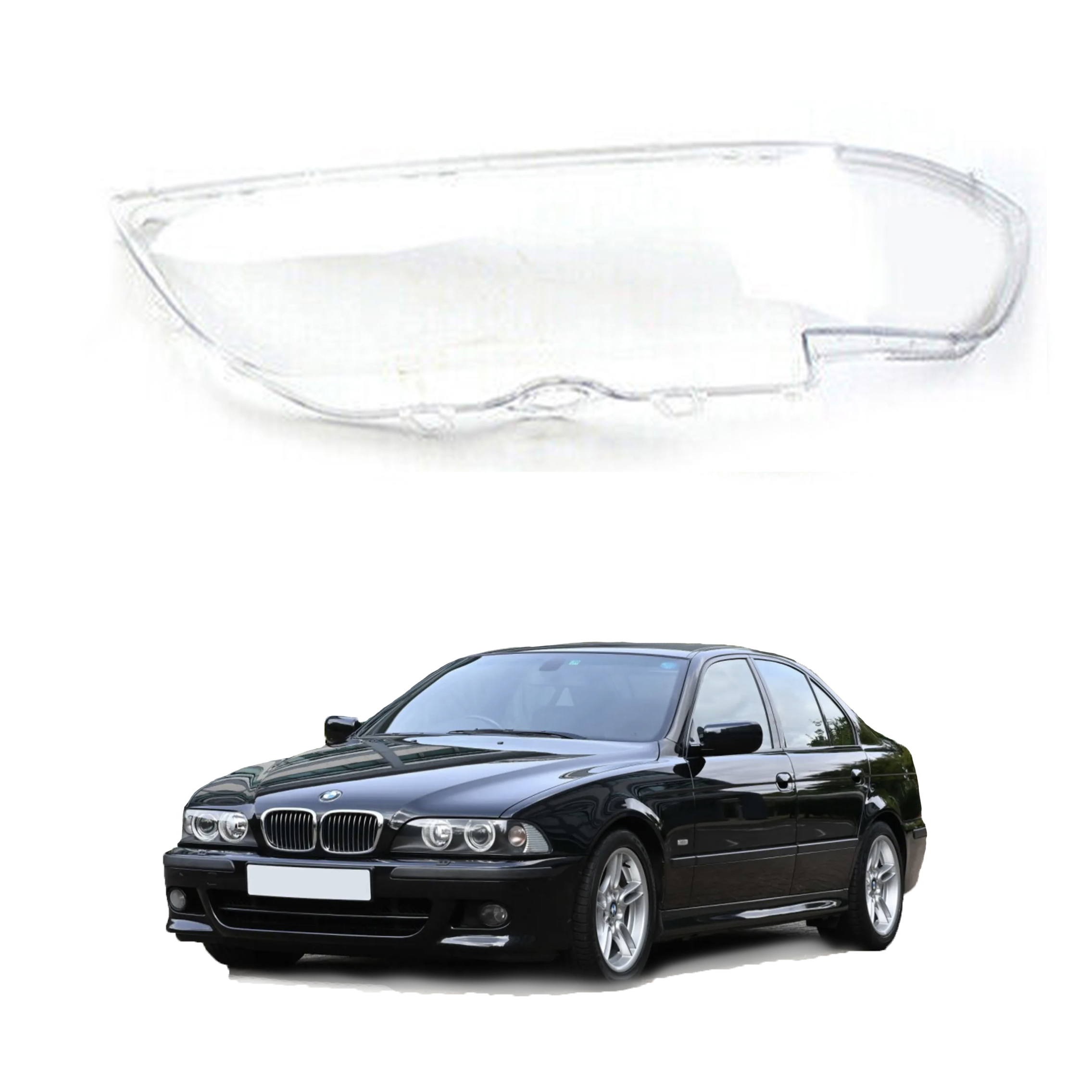 Ляво стъкло за фар за BMW 5 серия E39 (99-03)