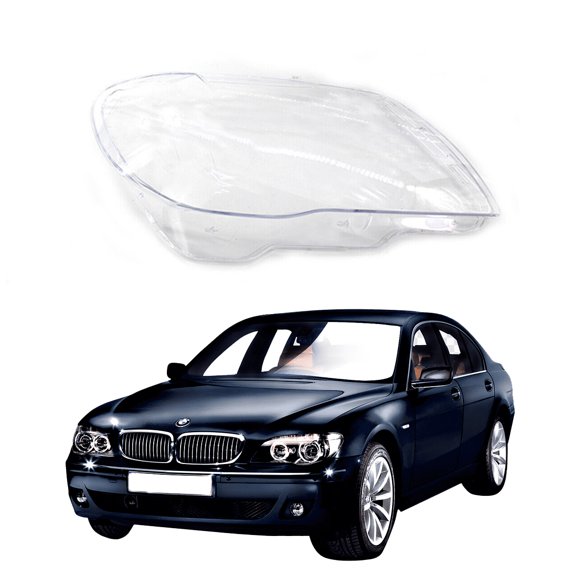 Дясно стъкло за фар за BMW 7 E66 E65 (05-08)