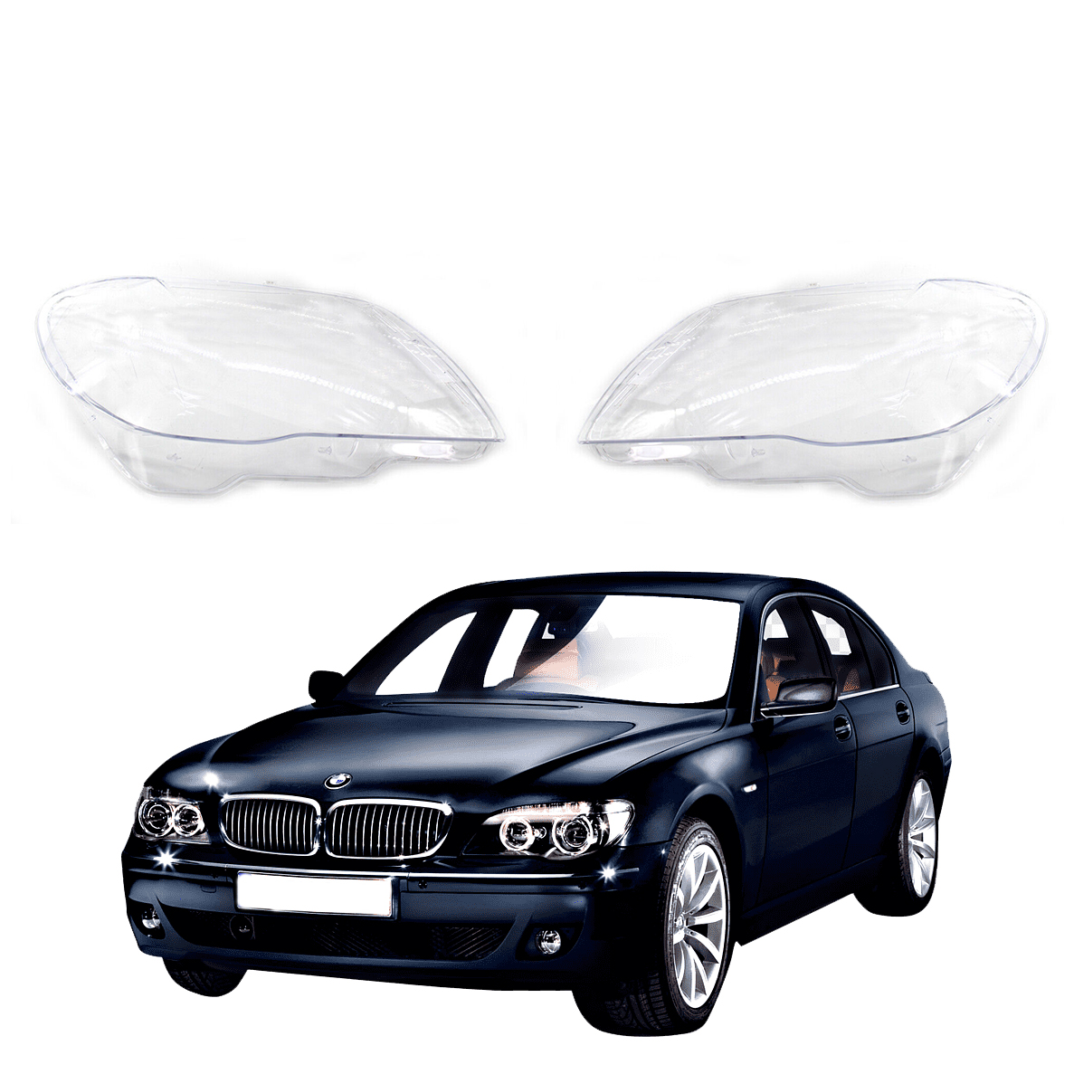 Комплект стъкла за фарове за BMW 7 E66 E65 (05-08)
