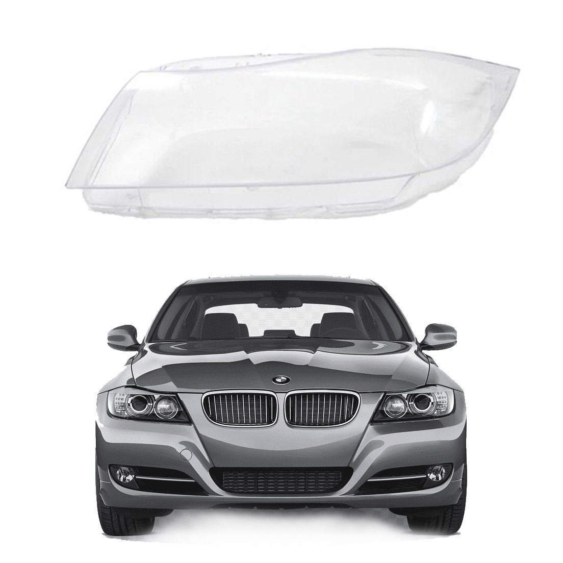 Ляво стъкло / капак за фар за BMW 3 E90 E91 Facelift (07-12)