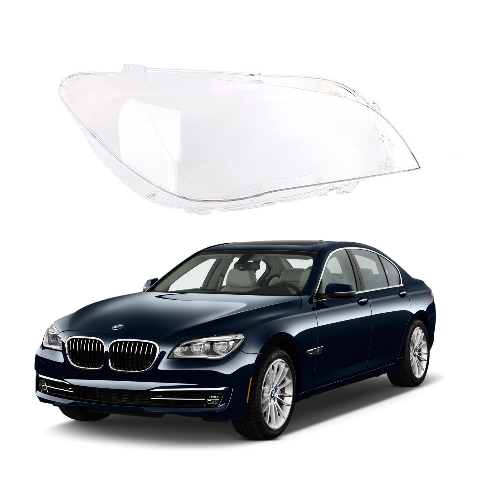 Дясно стъкло / капак за фар за BMW 7 F01 F02 (08-15)