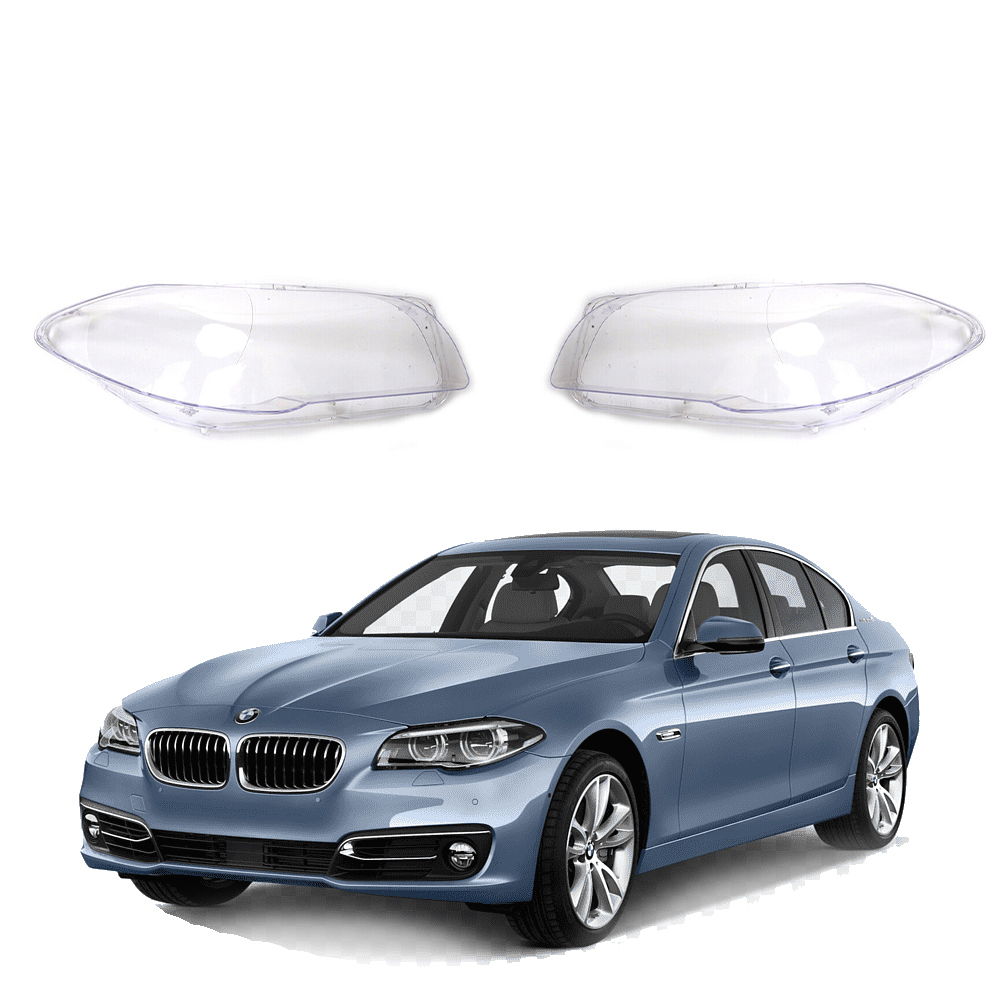 Комплект стъкла / капаци за фарове за BMW 5 Серия F10 F11 (11-16), ляв