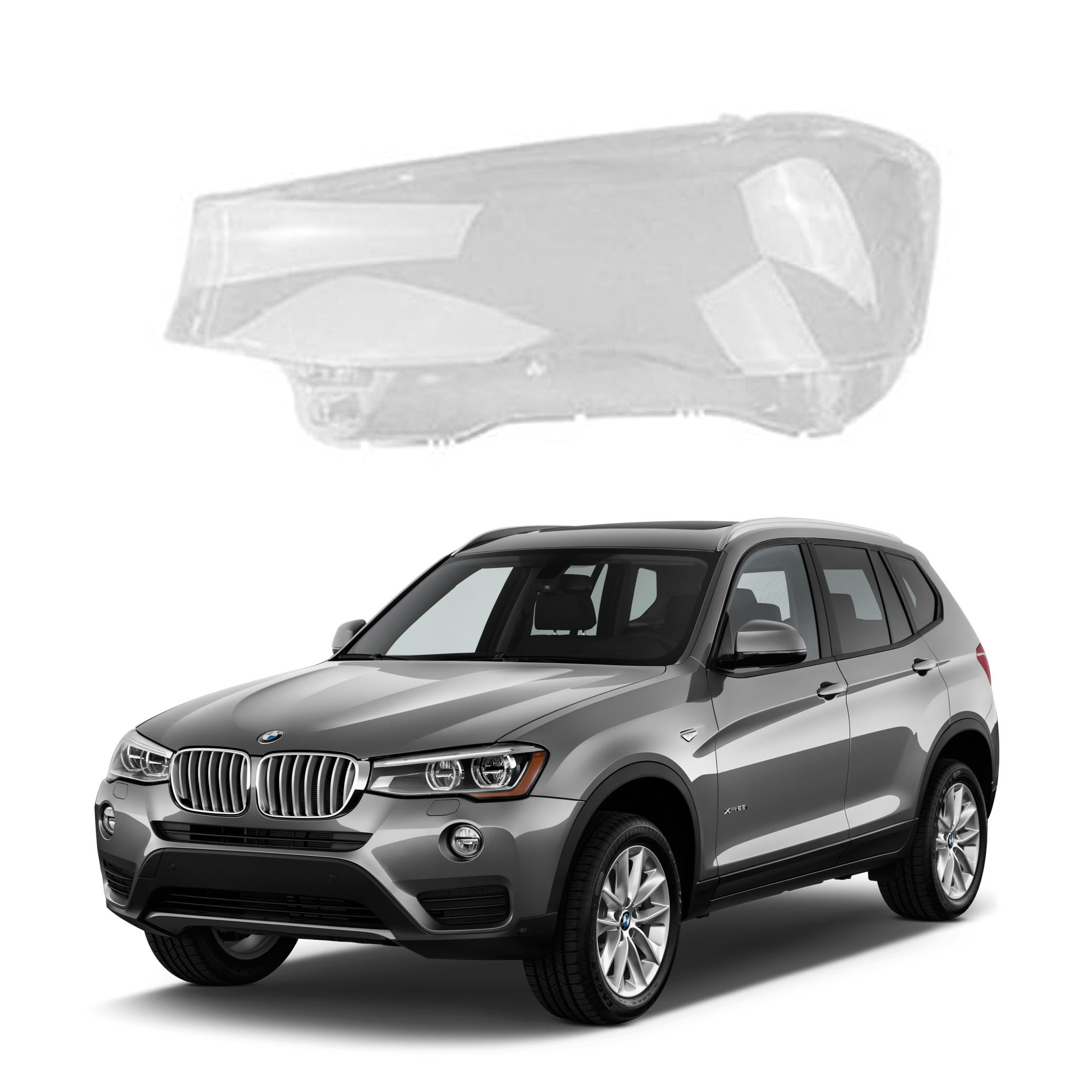 Ляво стъкло / капак за фар за BMW X3 X4 F25 F26, (14-18)
