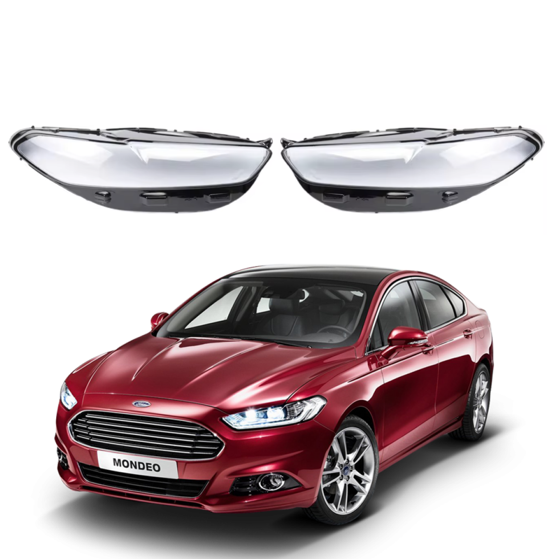 Комплект стъкла / капаци за фарове за Ford Mondeo MK5 (13-16)