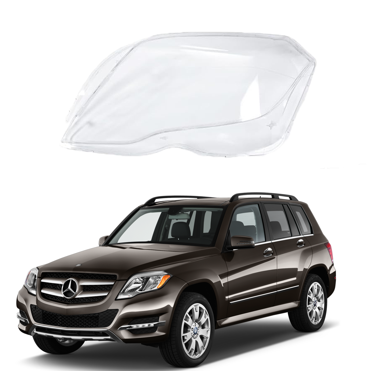Ляво стъкло / капак за фар за Mercedes GLK X204 Facelift (13-15)