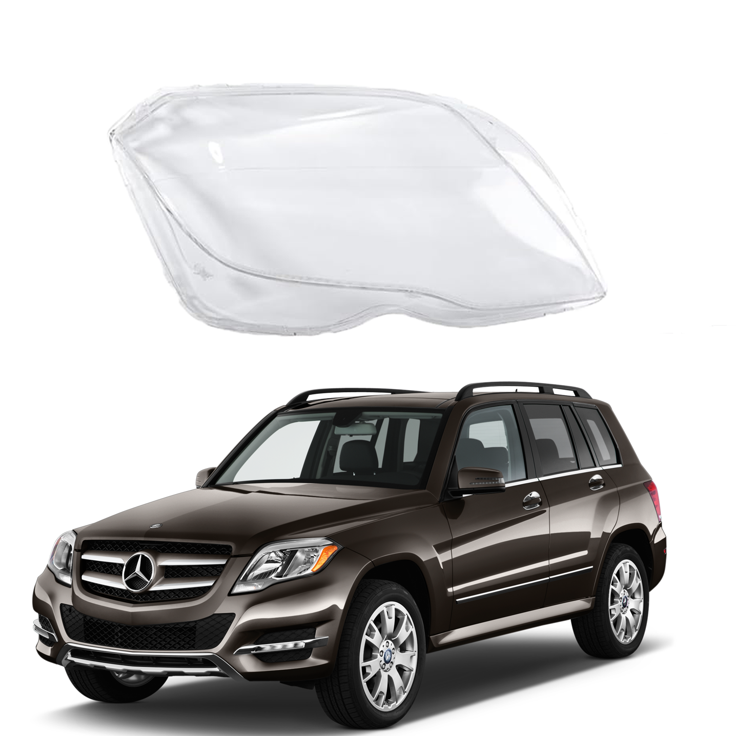Дясно стъкло / капак за фар за Mercedes GLK X204 Facelift (13-15)
