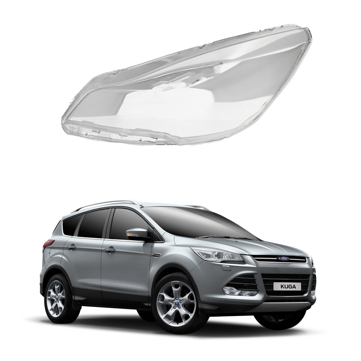 Ляво стъкло / капак за фар за Ford Kuga (13-16)