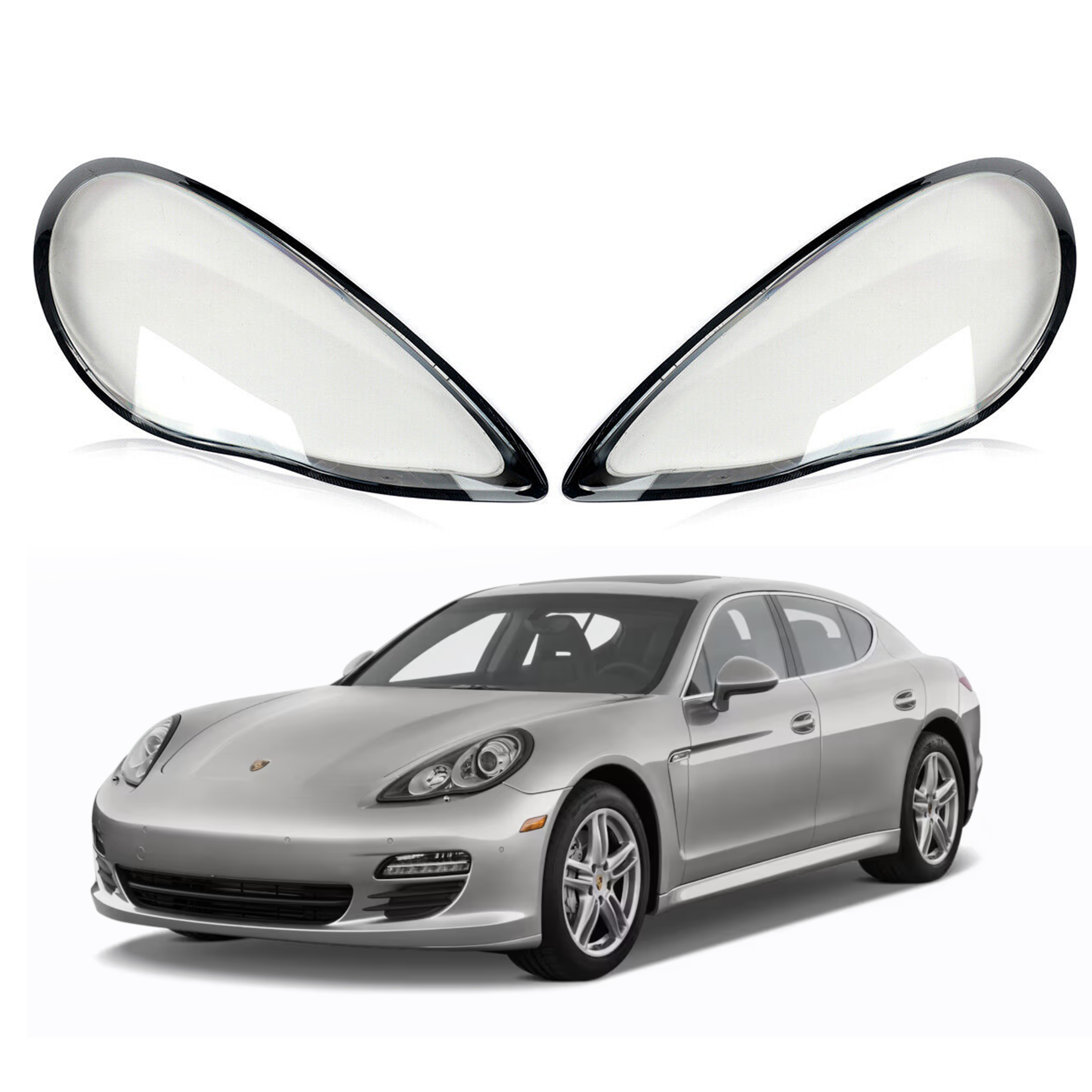 Комплект стъкла / капаци за фарове Porsche Panamera (11-14)
