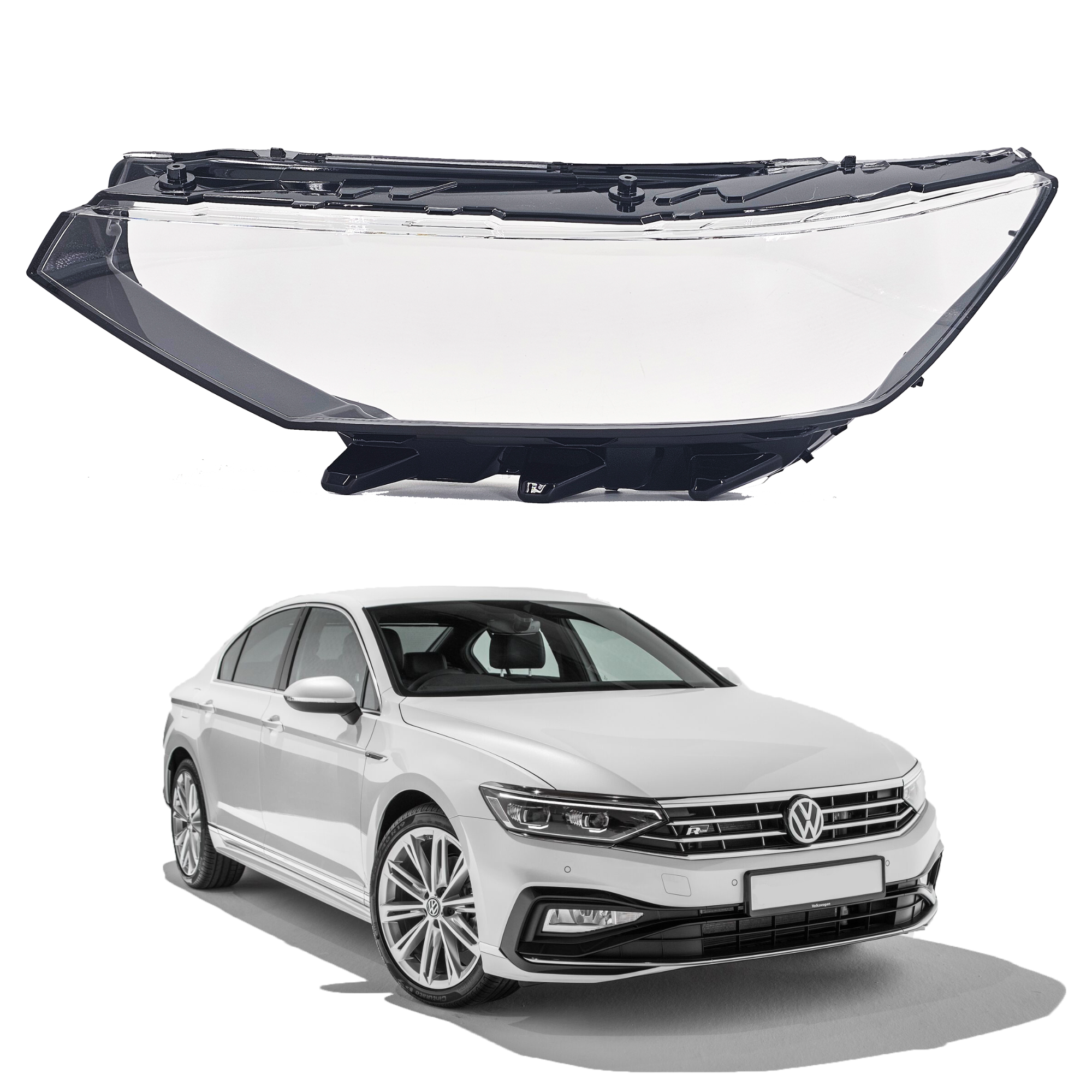 Ляво стъкло / капак за фар  VW Passat B8.5 IQ Light FULL LED High Matr