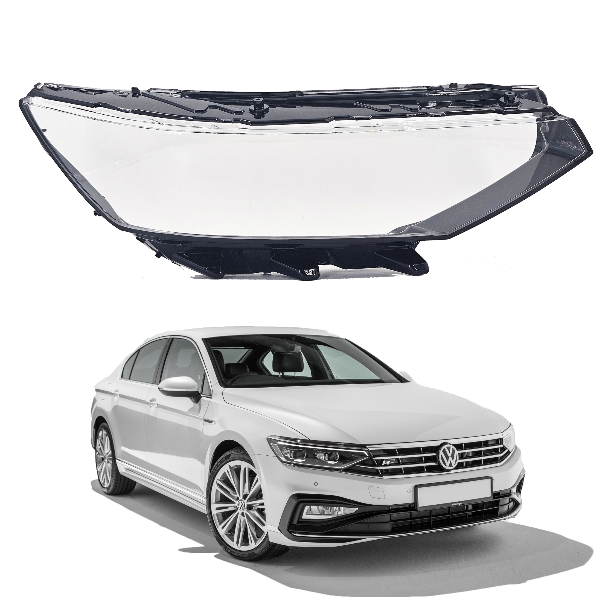 Дясно стъкло / капак за фар  VW Passat B8.5 IQ Light FULL LED High Mat