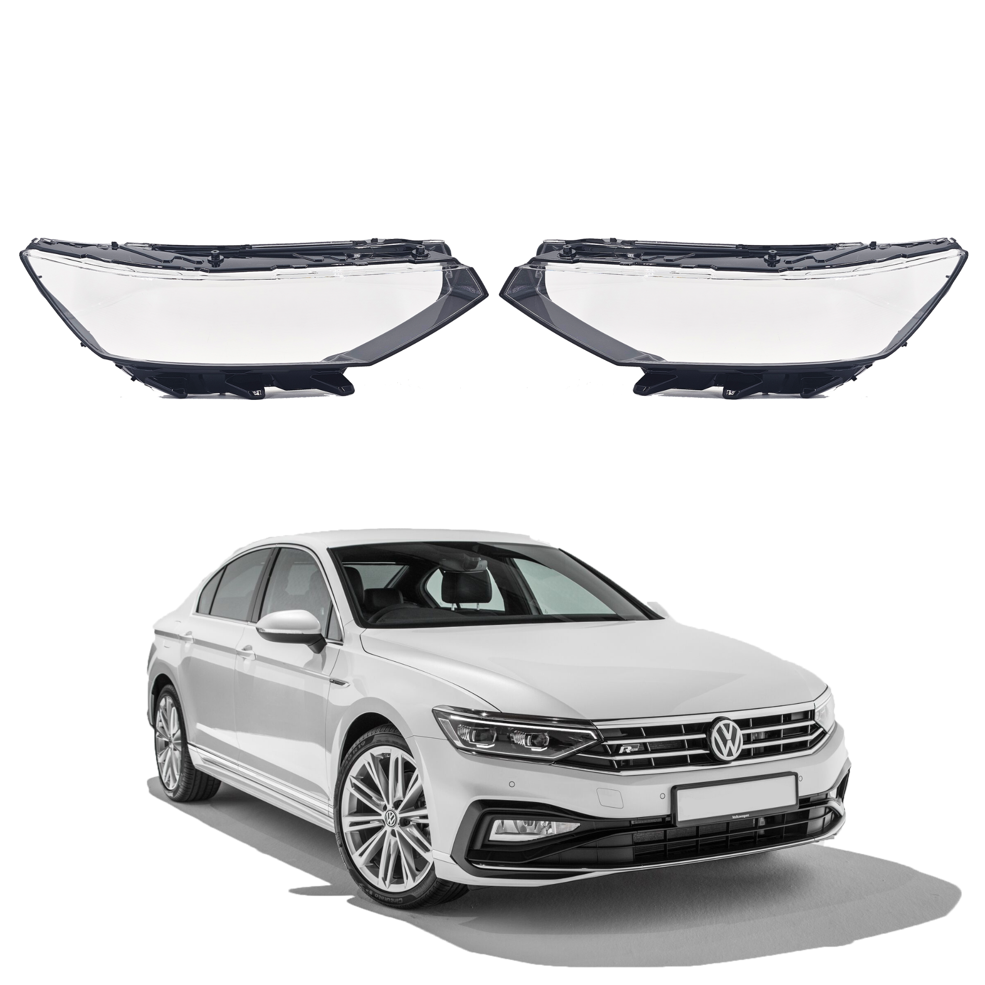 Комплект стъкла / капаци за фарове  VW Passat B8.5 IQ Light FULL LED H