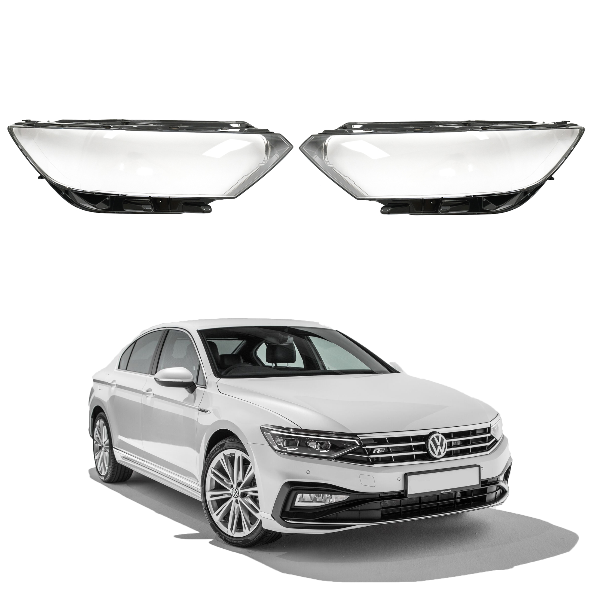 Комплект стъкла / капаци за фарове  VW Passat B8.5 High (19-22)