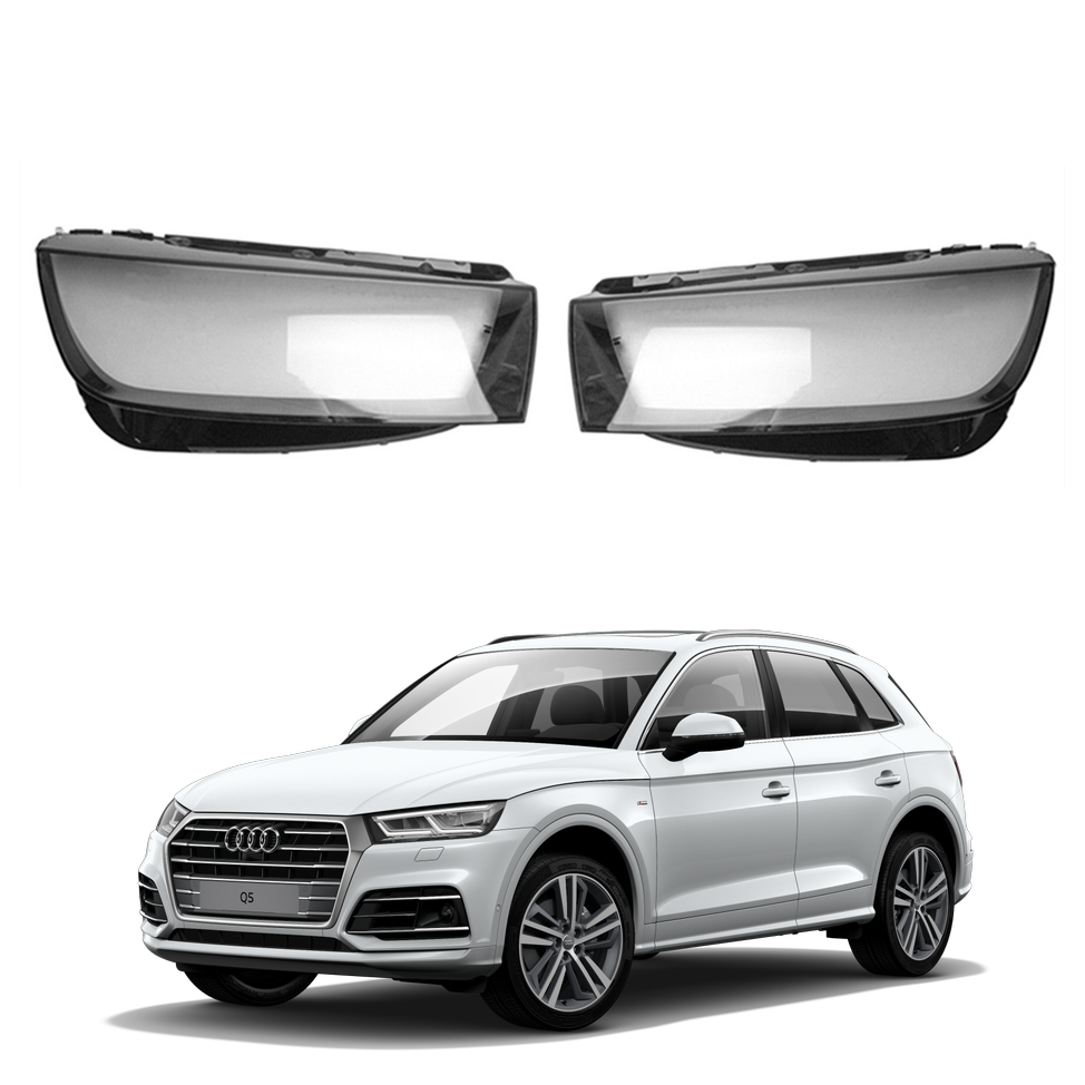 Комплект стъкла / капаци за фарове Audi Q5 (18-20), ляво и дясно 