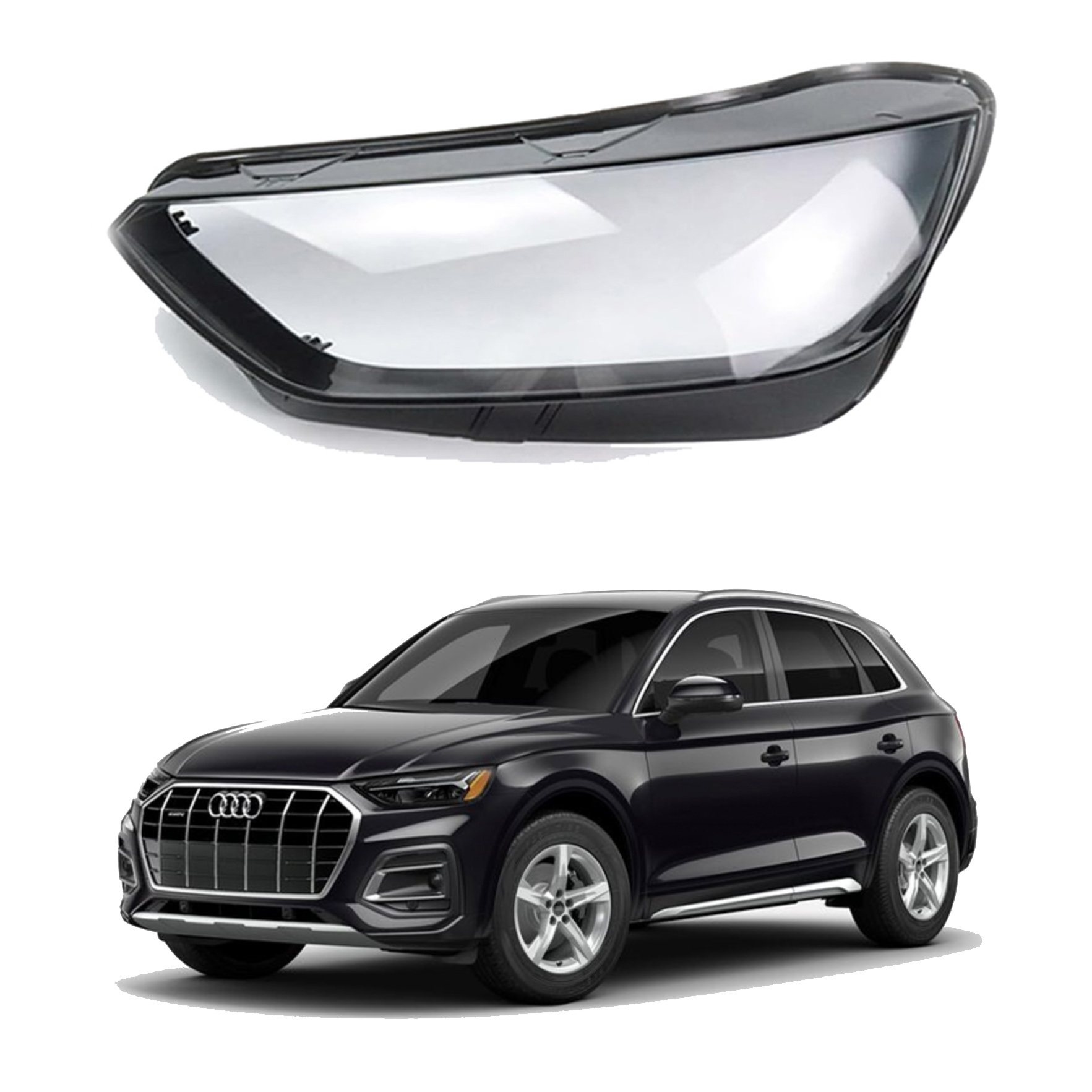 Ляво стъкло / капак за фар Audi Q5 (21-22)