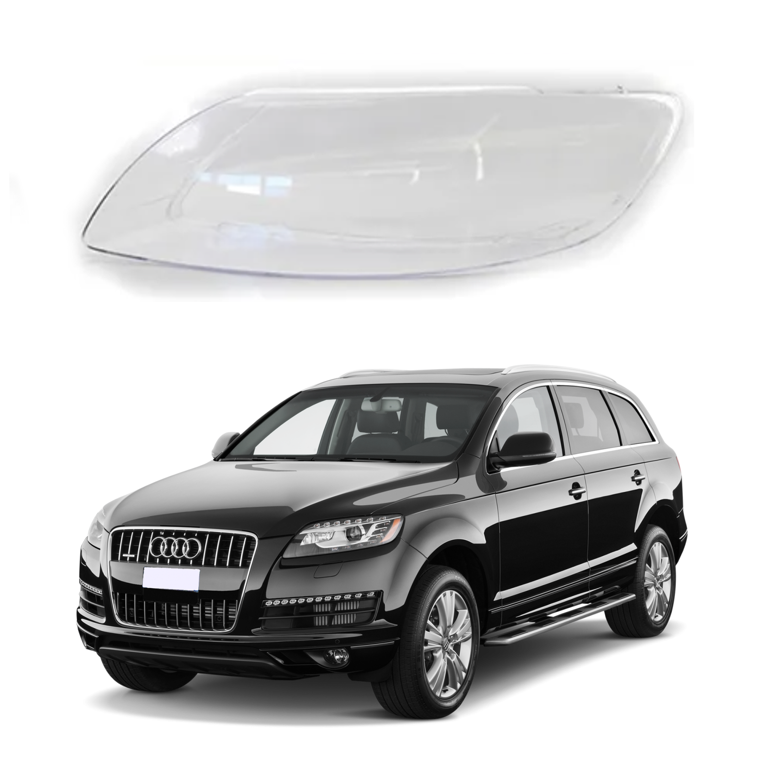 Ляво стъкло / капак за фар Audi Q7 (09-16)