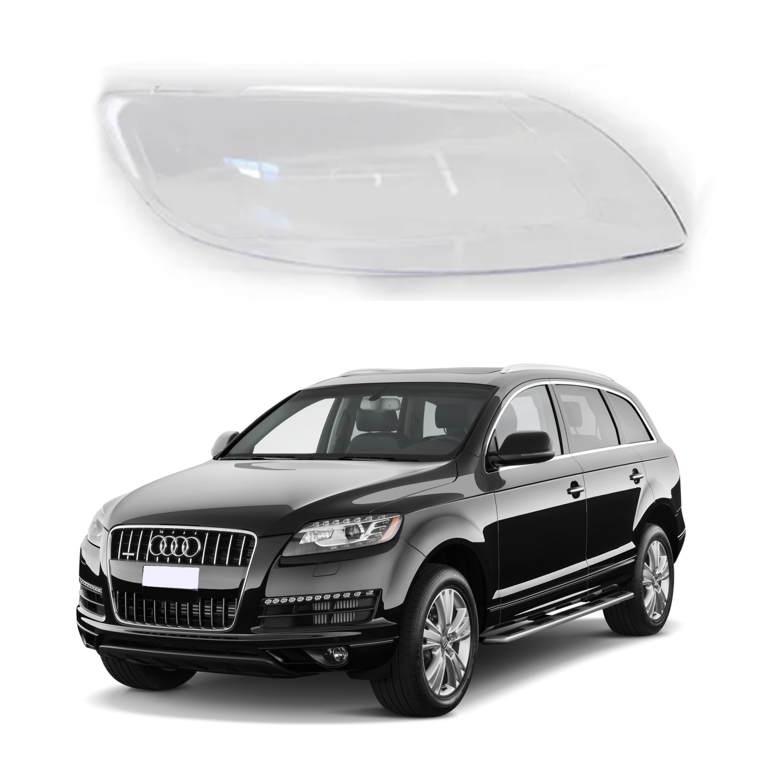 Дясно стъкло / капак за фар Audi Q7 (09-16)