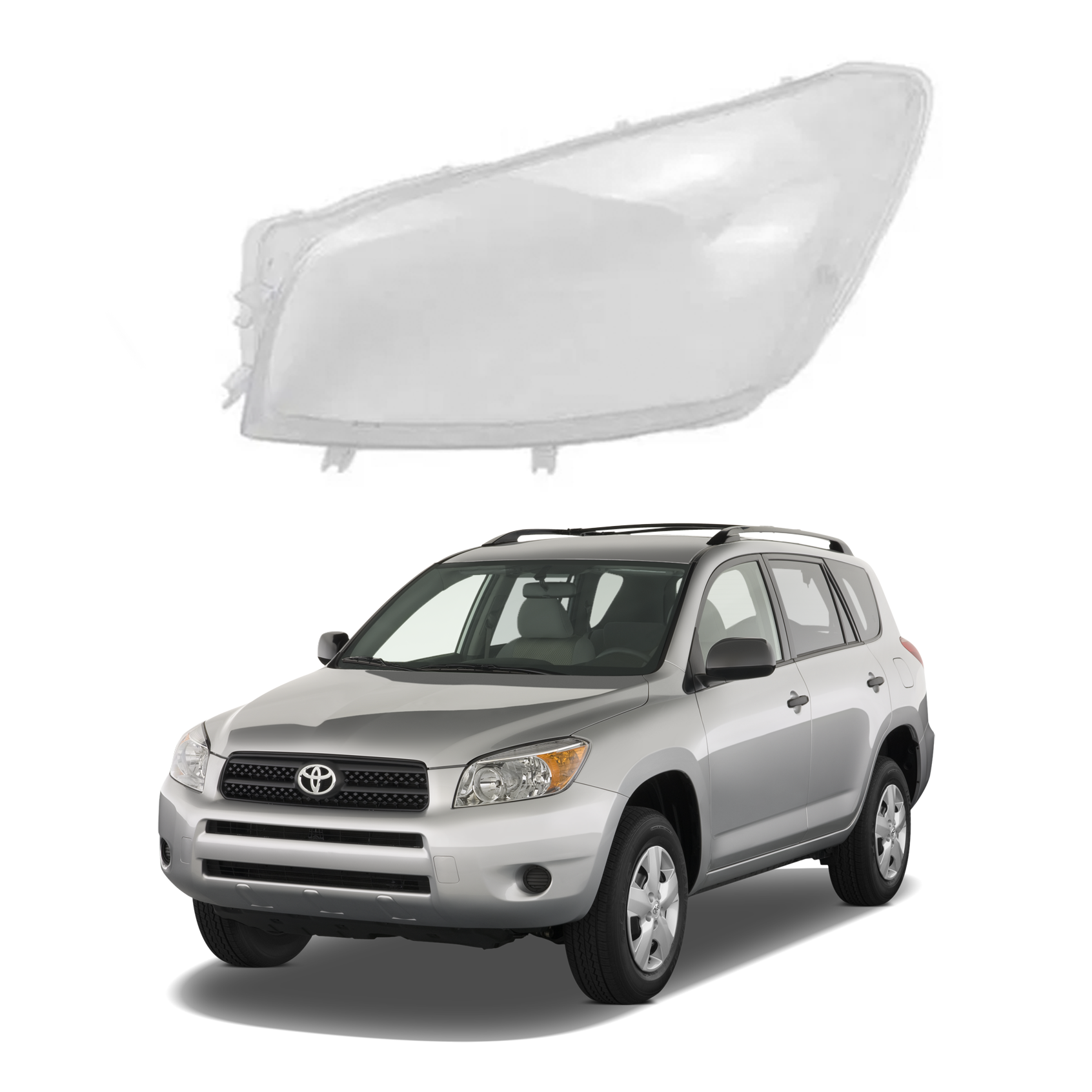 Ляво стъкло / капак за фар Toyota RAV4 (05-07)