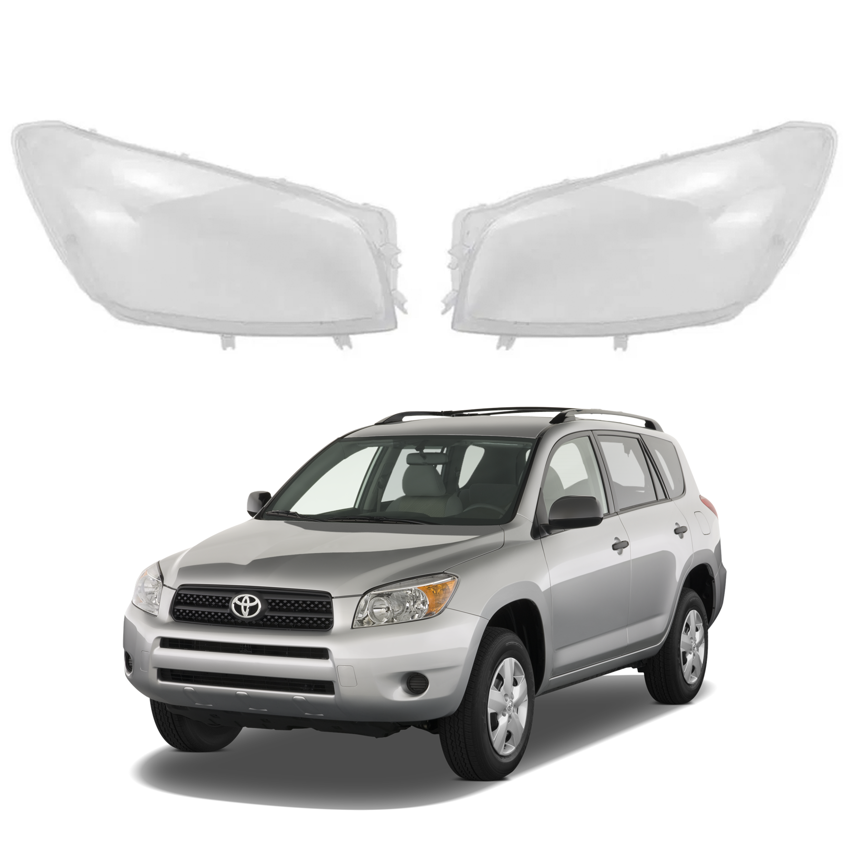 Комплект стъкла / капаци за фарове Toyota RAV4 (05-07)