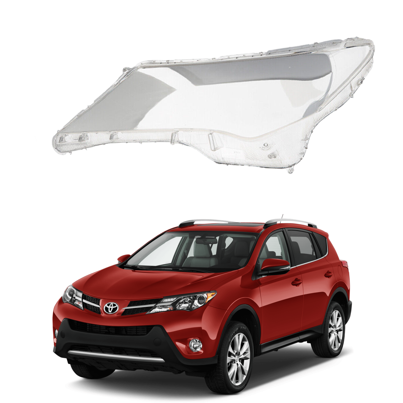 Ляво стъкло / капак за фар Toyota RAV4 (13-15)