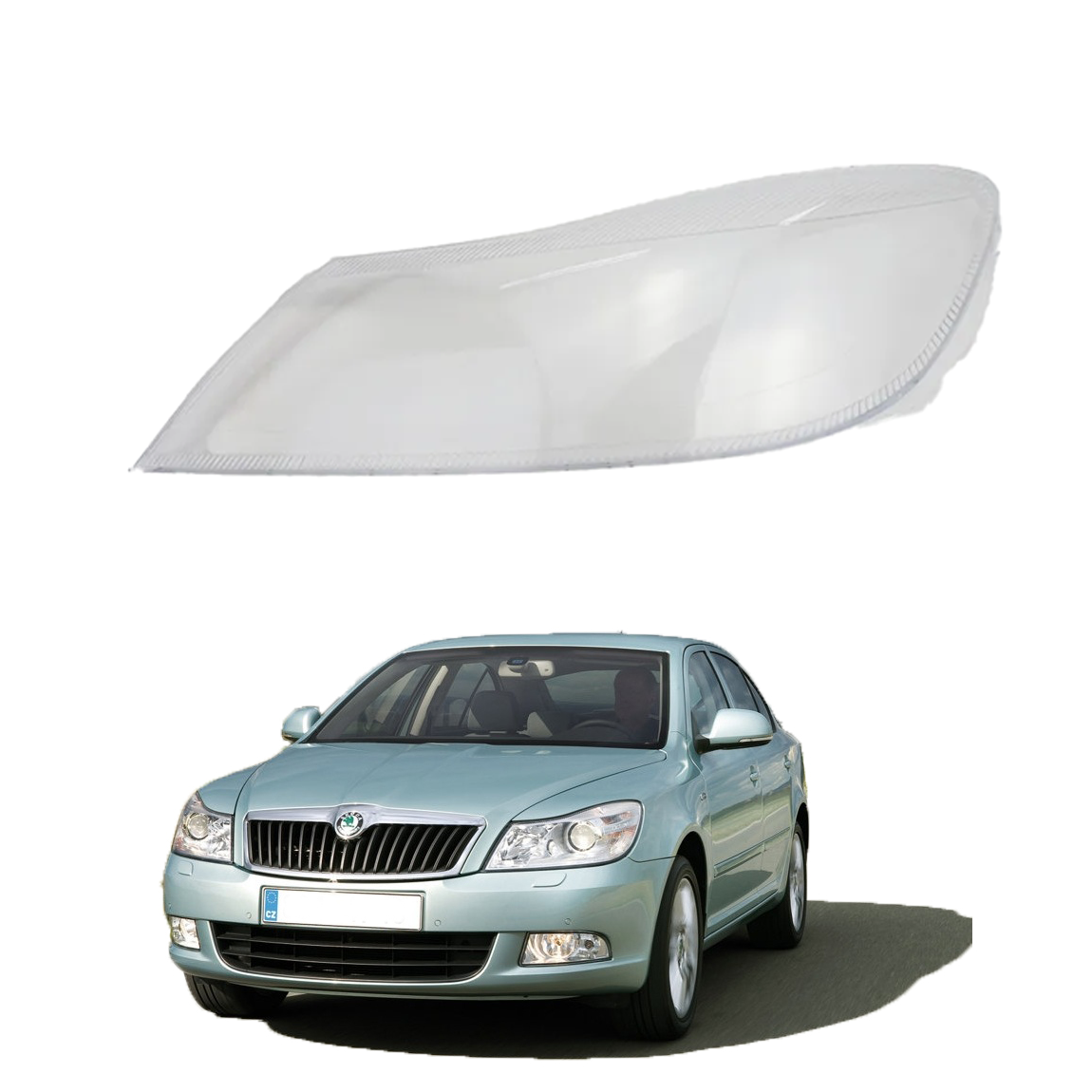 Ляво стъкло / капак за фар Skoda Octavia A6 (09-13)