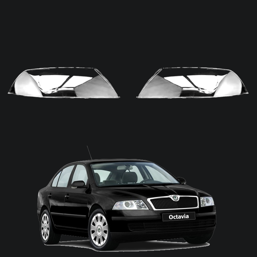Комплект стъкла / капаци за фарове Skoda Octavia A5 (08-10)