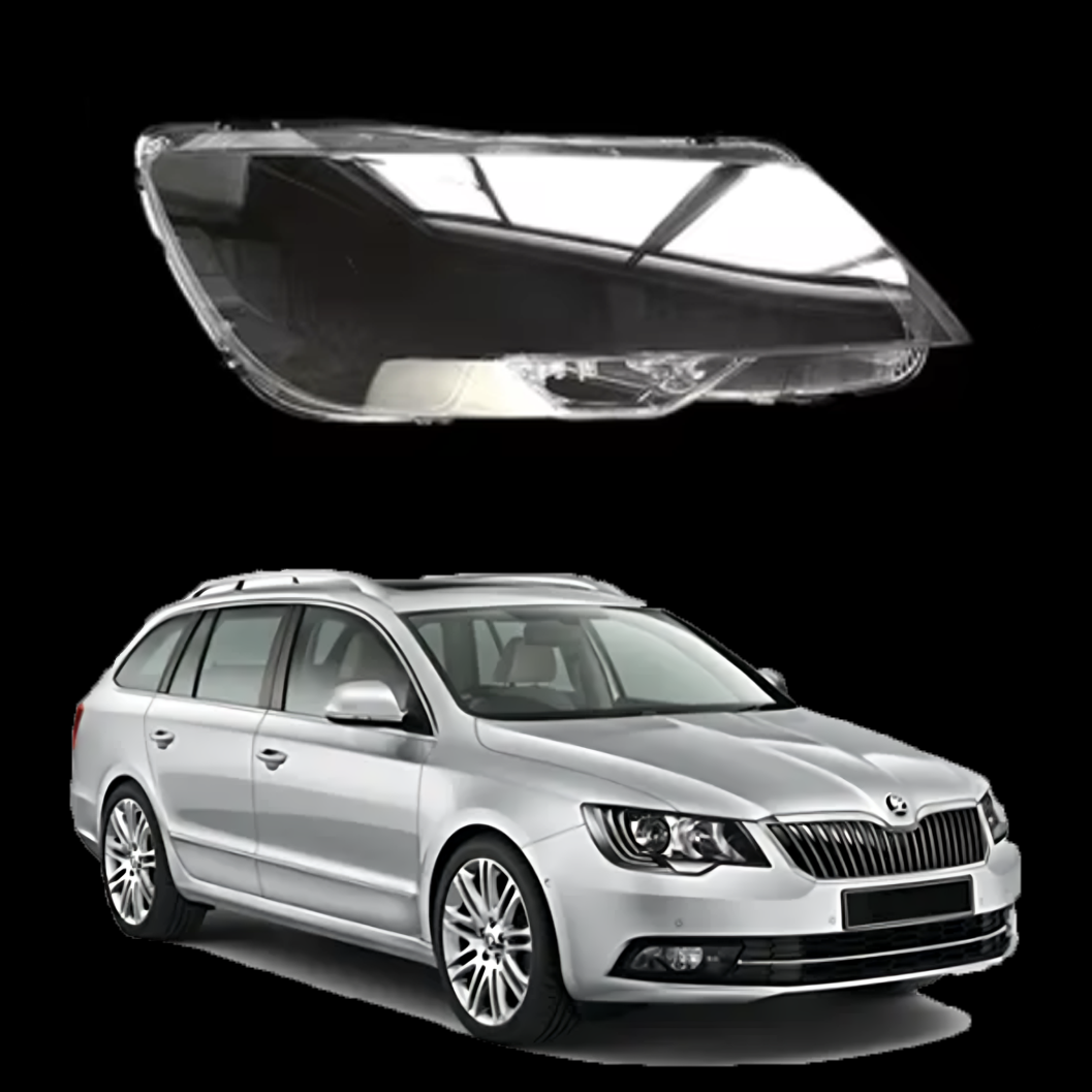 Дясно стъкло / капак за фар Skoda Superb 2 Facelift (13-15)