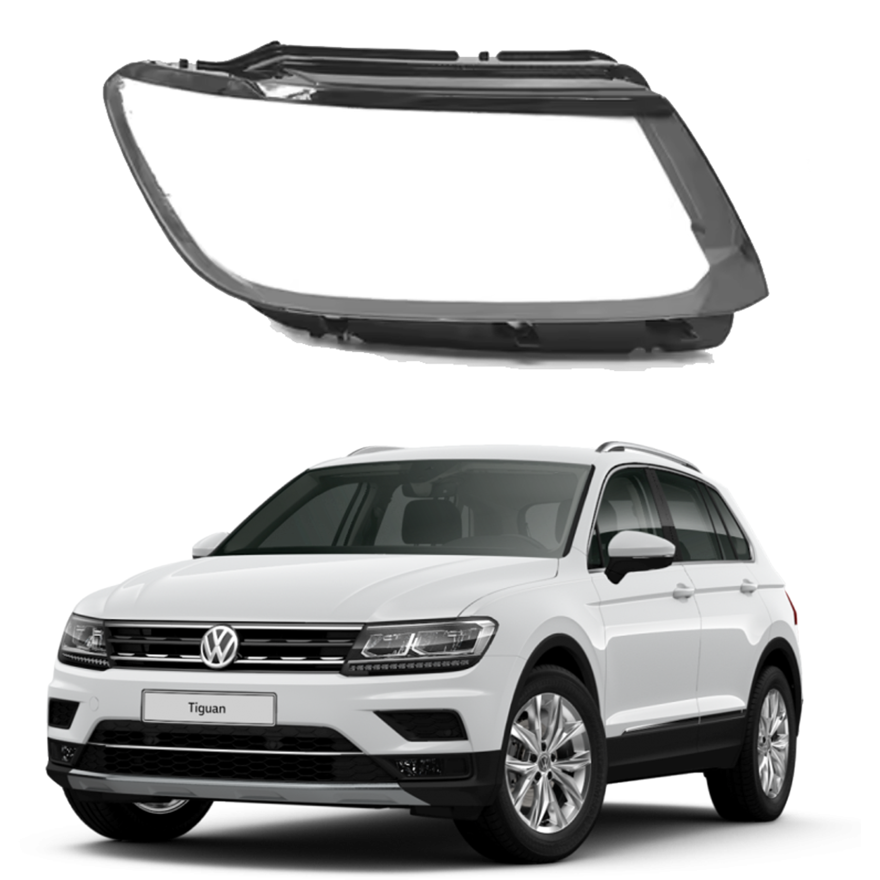 Дясно Комплект стъкла за Xenon фарове на VW Tiguan (2017-2020)