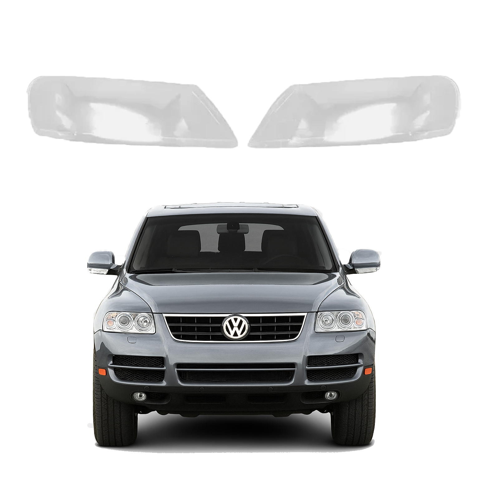Комплект стъкла за фарове на VW Touareg (2004-2007)