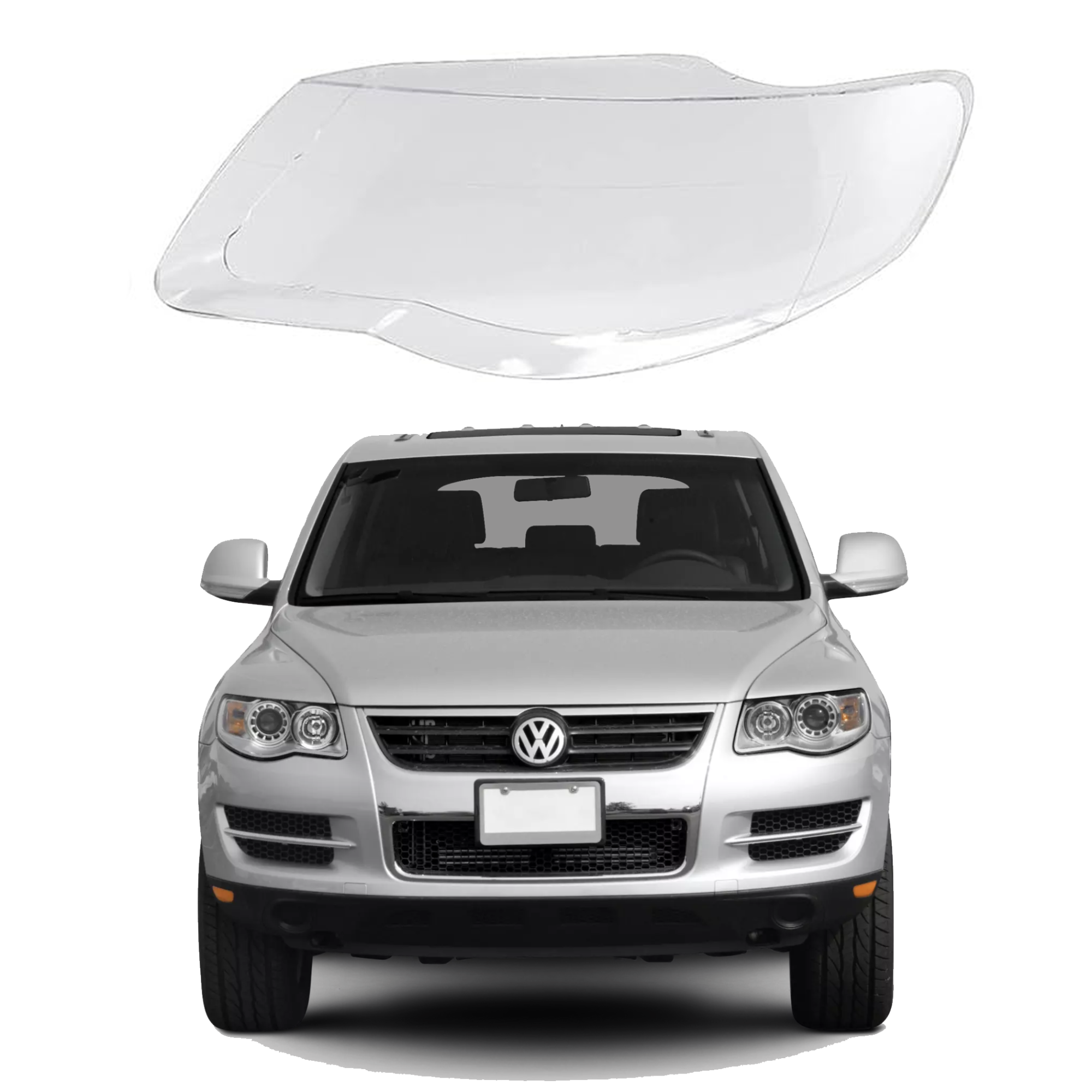 Ляво стъкло / капак за фар VW Touareg (08-11)