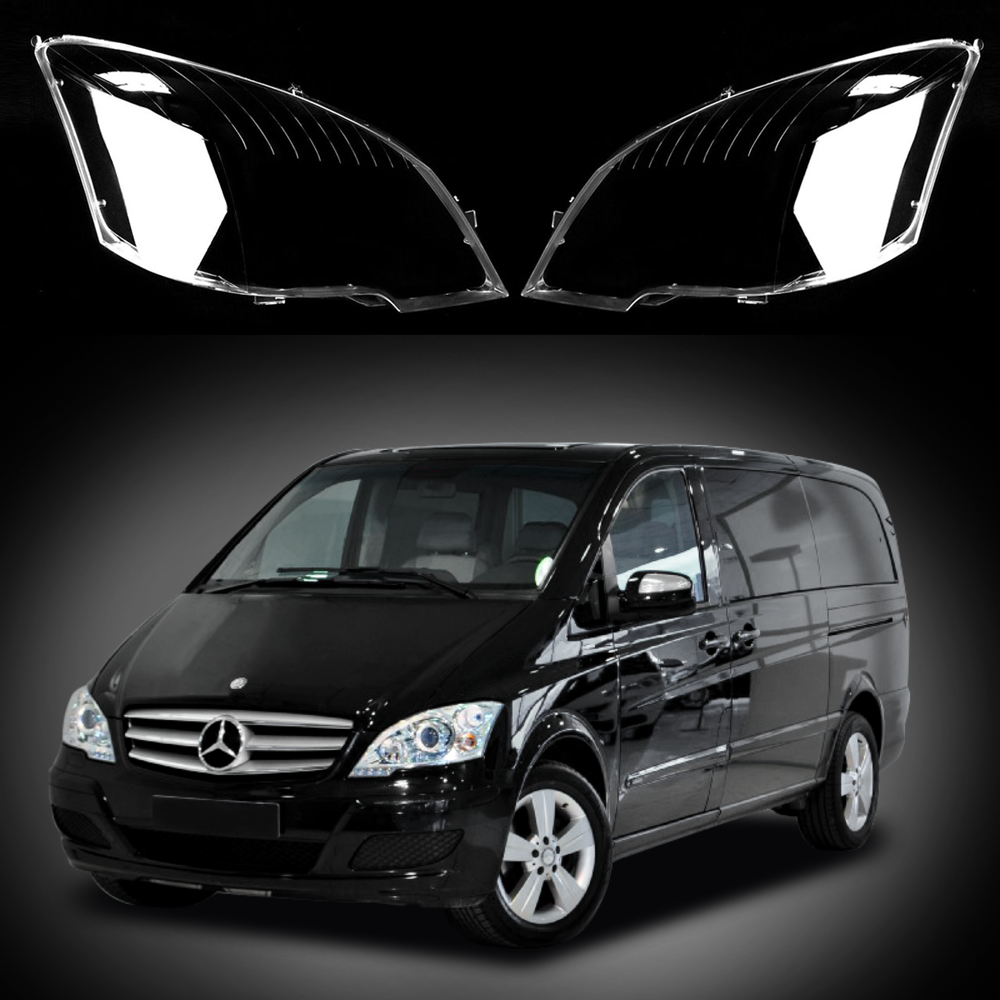 Комплект стъкла / капаци за фарове Mercedes VITO W639 Facelift (12-16)