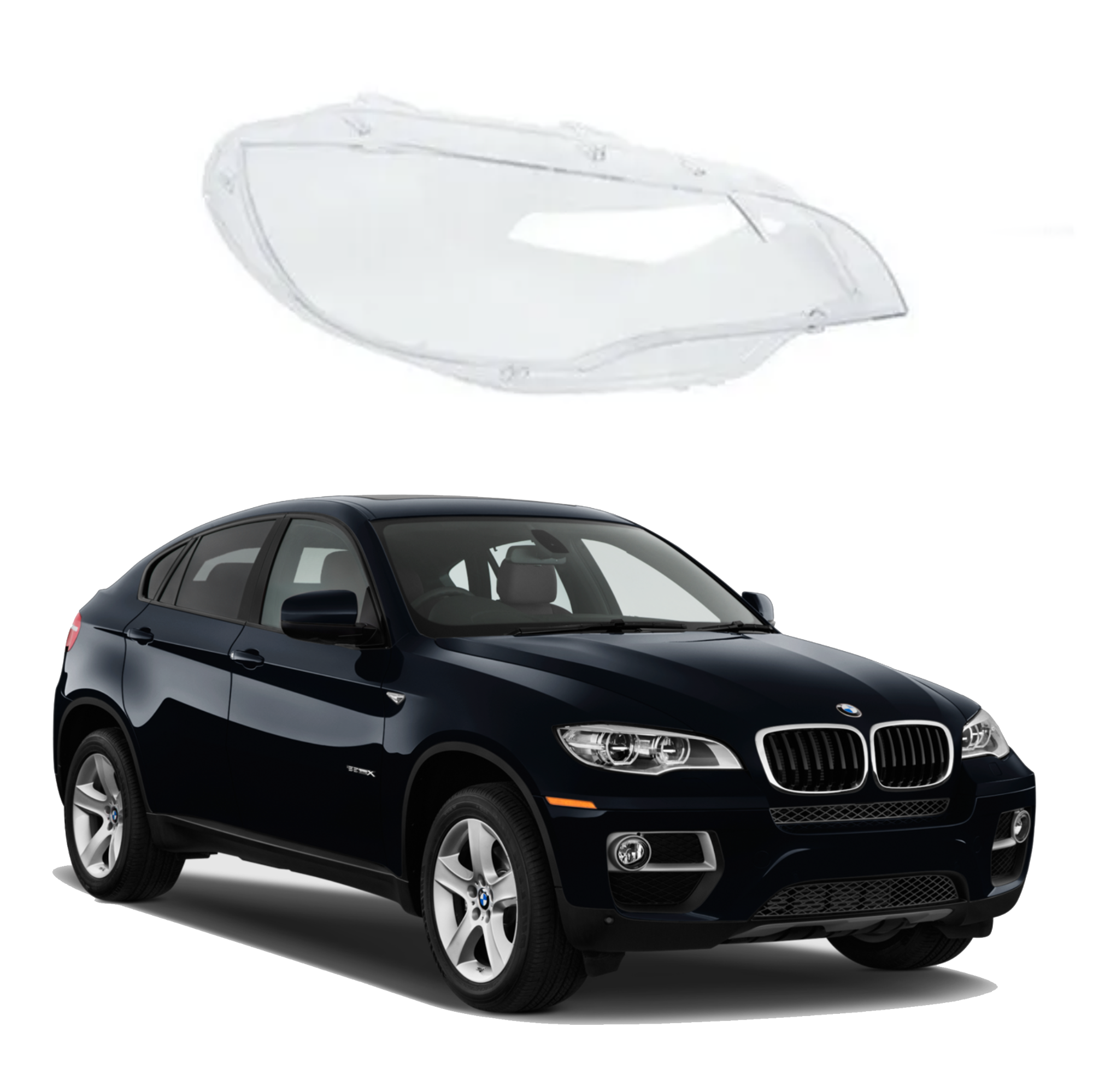 Дясно стъкло за LED фар на BMW X6 E71 (2006-2014)