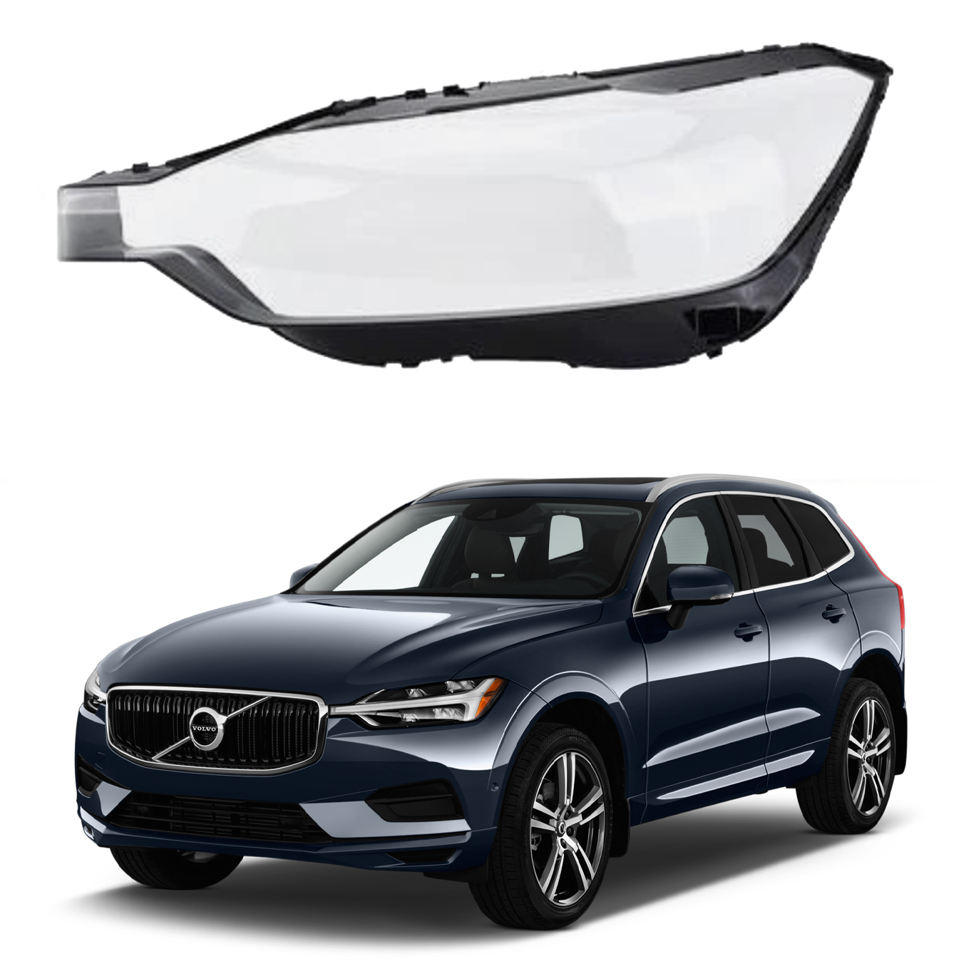 Ляво стъкло за фар на Volvo XC60 (2017-2024)