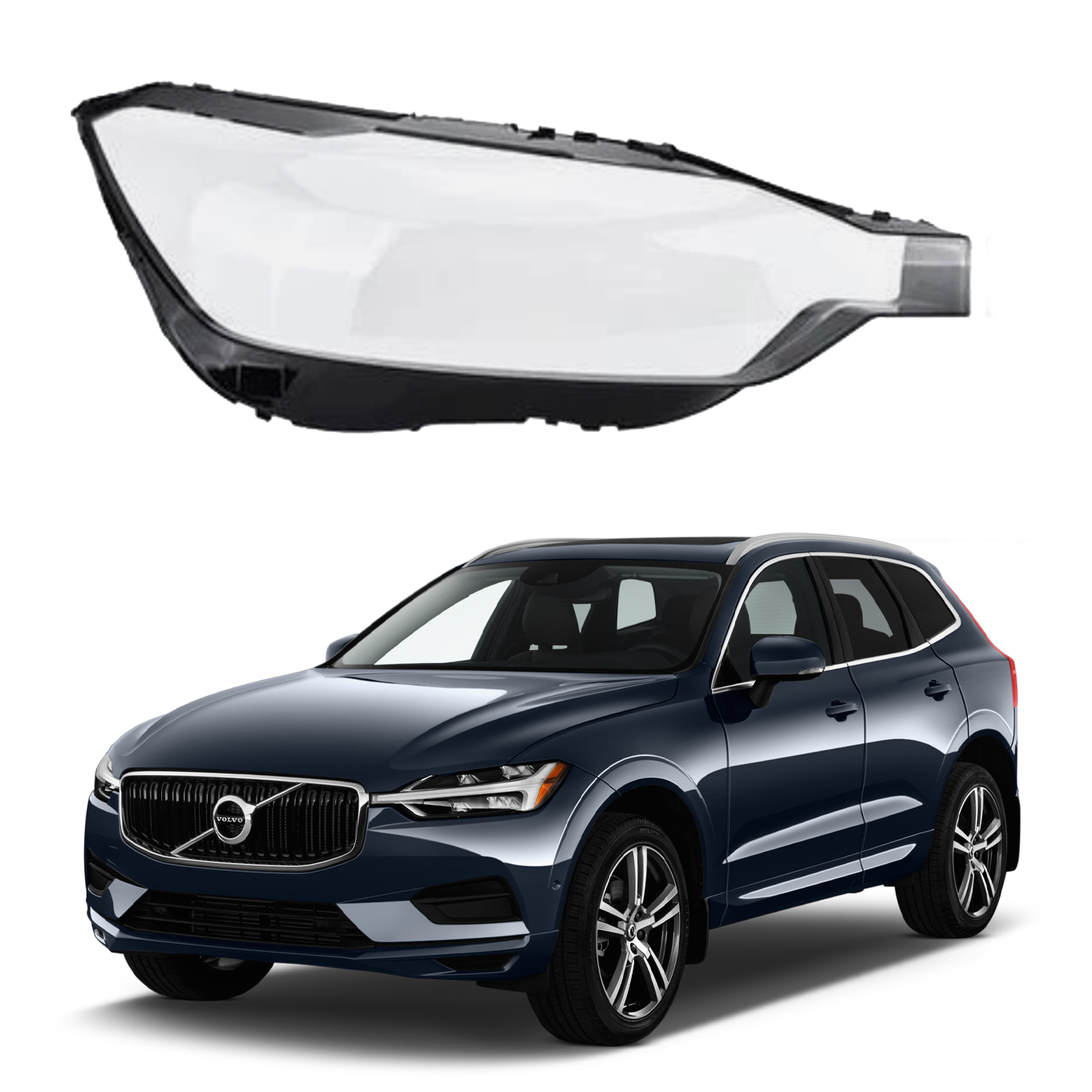 Дясно стъкло за фар на Volvo XC60 (2017-2021)