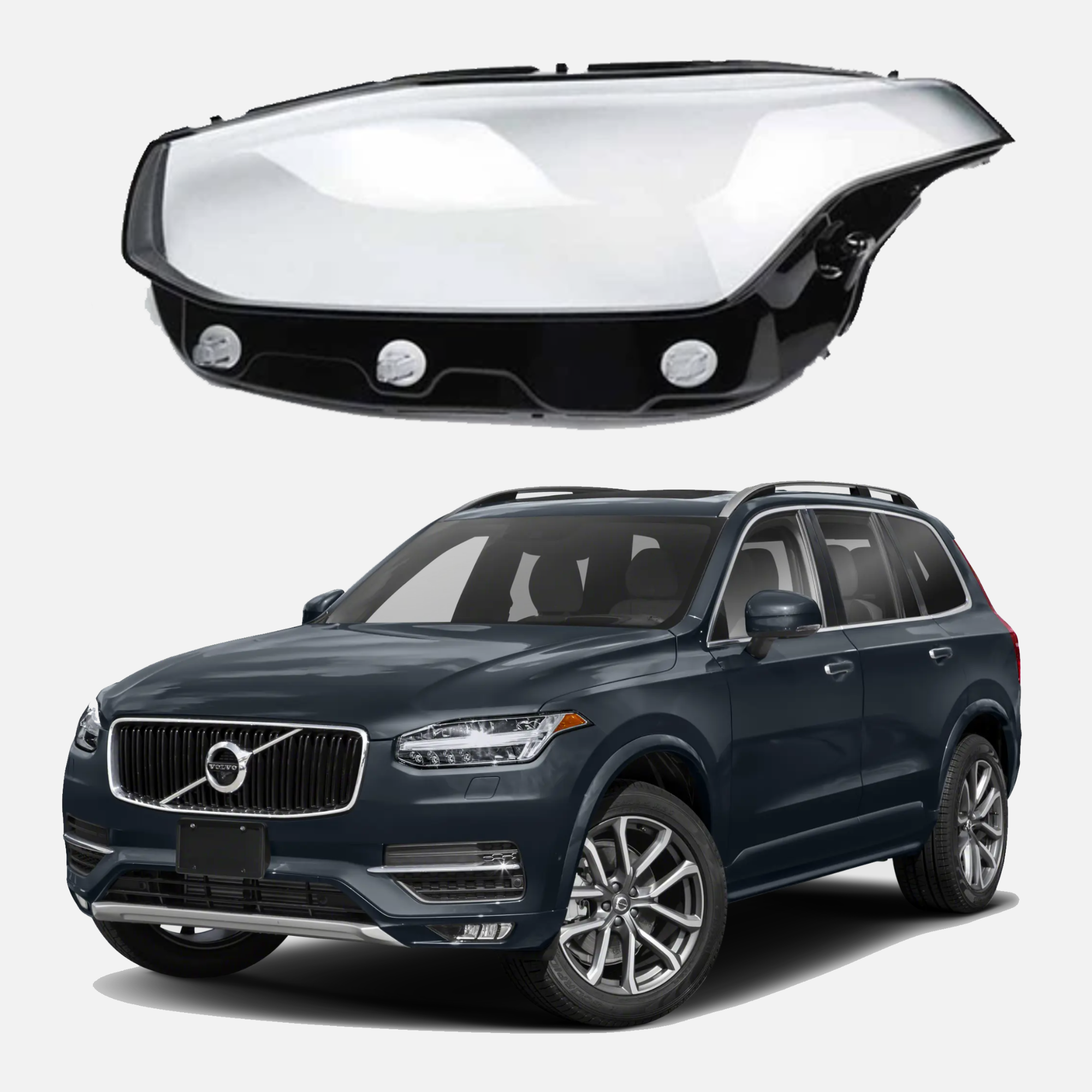 Ляво стъкло за фар на Volvo XC90 (2015-2023)