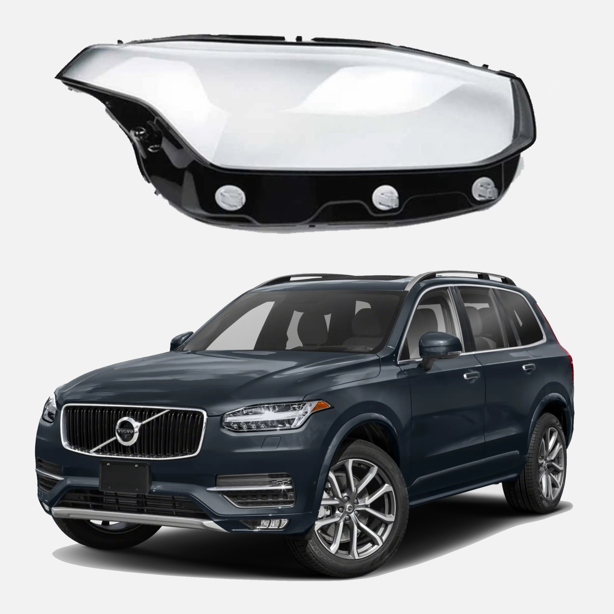 Дясно стъкло за фар на Volvo XC90 (2015-2023)