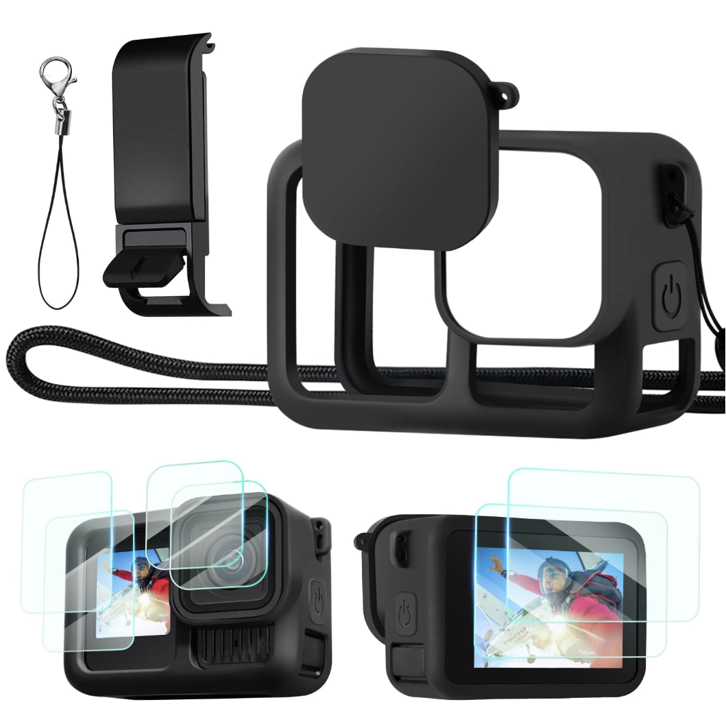 Комплект аксесоари за GoPro Hero 13 – кейс, протектори и капаче за обе