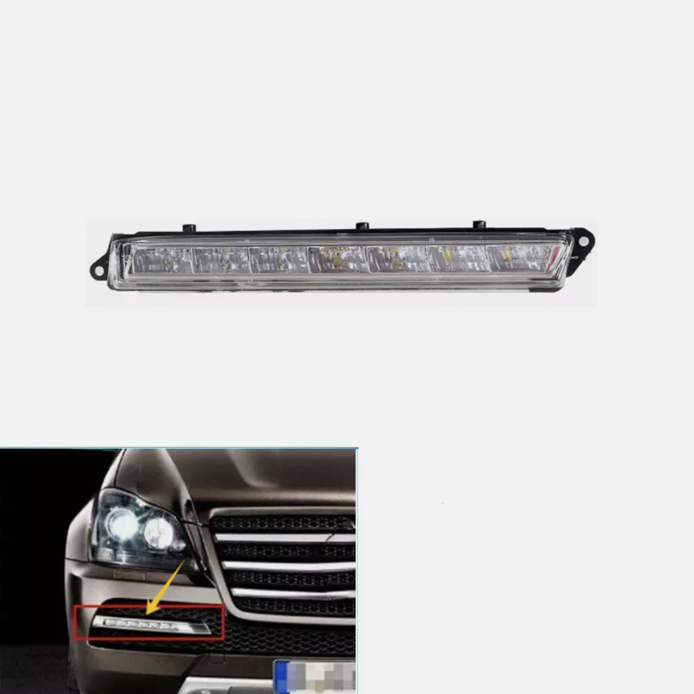Десен халоген / дневна светлина за Mercedes ML GLE GL GLS X164 W166 X1