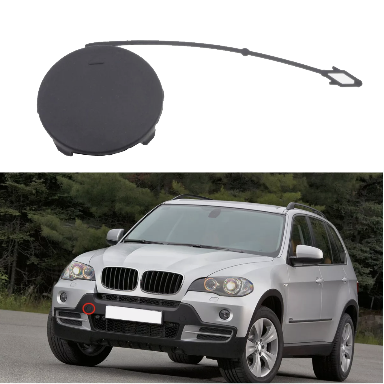 Дясно капаче за предна броня на BMW X5 E70 (07-10)