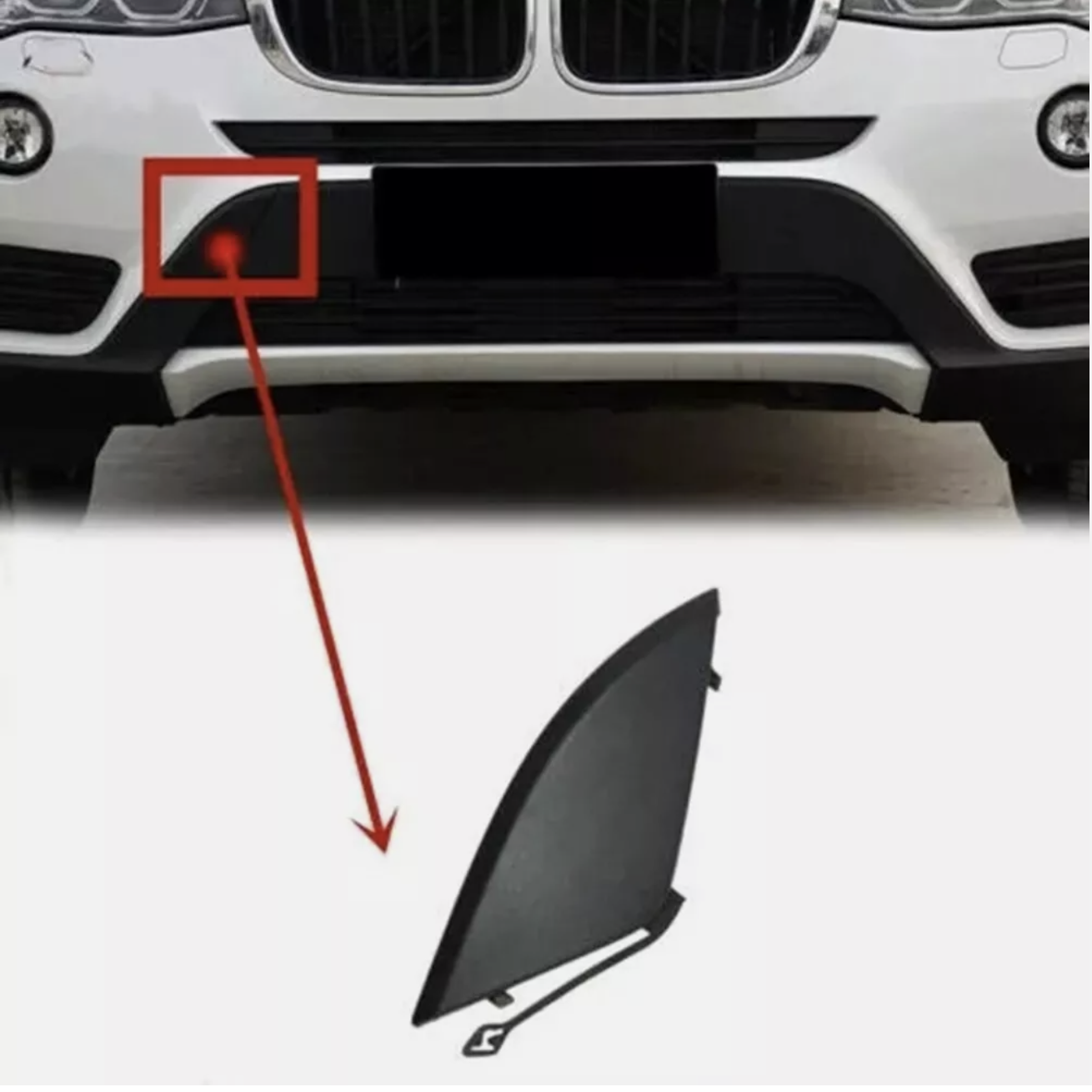 Капаче за куката на предната броня на BMW X3 F25 facelift (15-17)